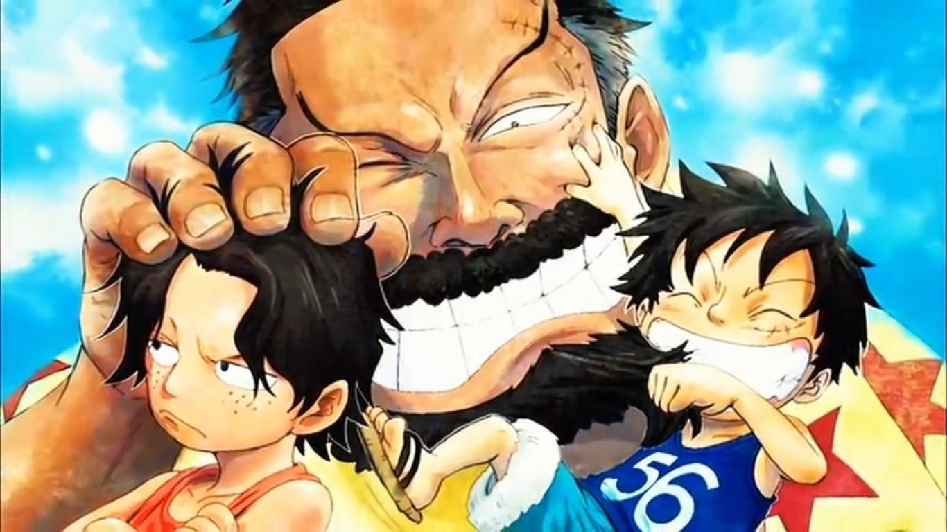 1370x770 Ace, Garp, and Luffy from One Piece. Aa , how sweet is that! :3, Desktop