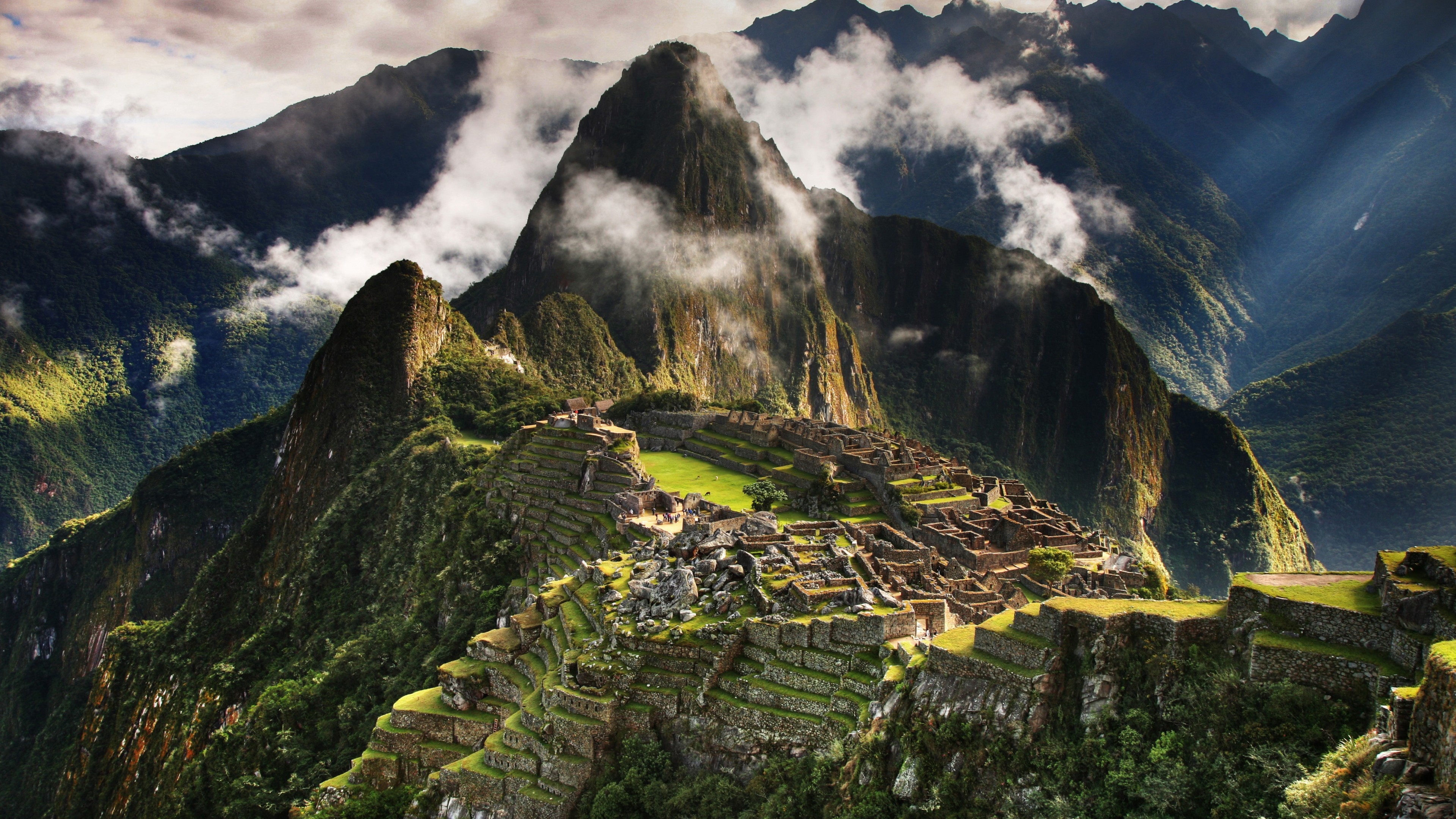 3840x2160 Wallpaper Machu Picchu, 5k, 4k wallpaper, Peru, mountains, clouds, Desktop