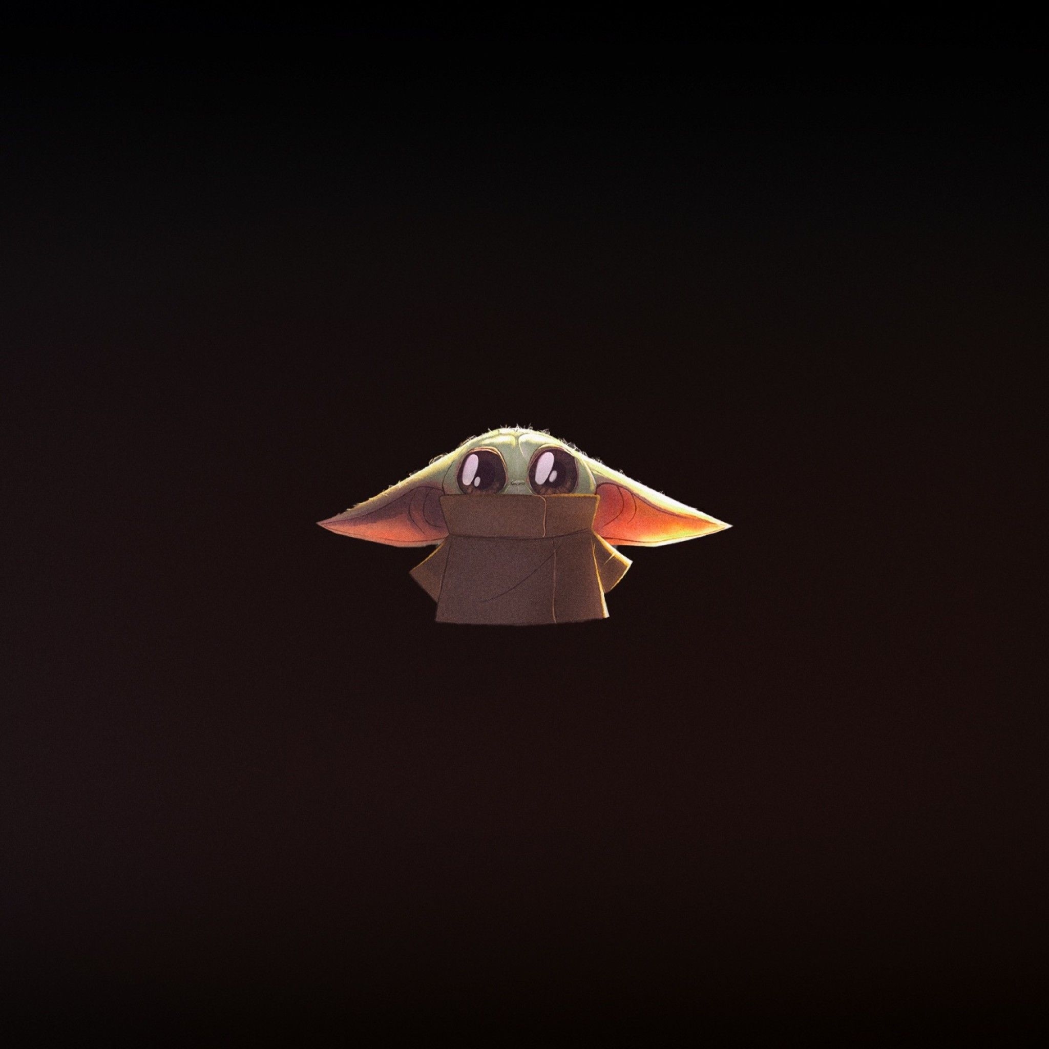 2050x2050 Baby Yoda Star Wars Minimal iPad Air HD 4k Wallpaper, Image, Background, Photo and Picture, Phone