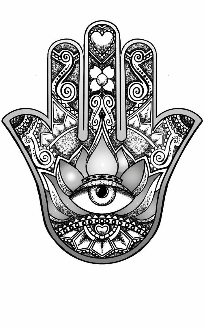 710x1140 Hamsa Hand Wallpaper, Phone