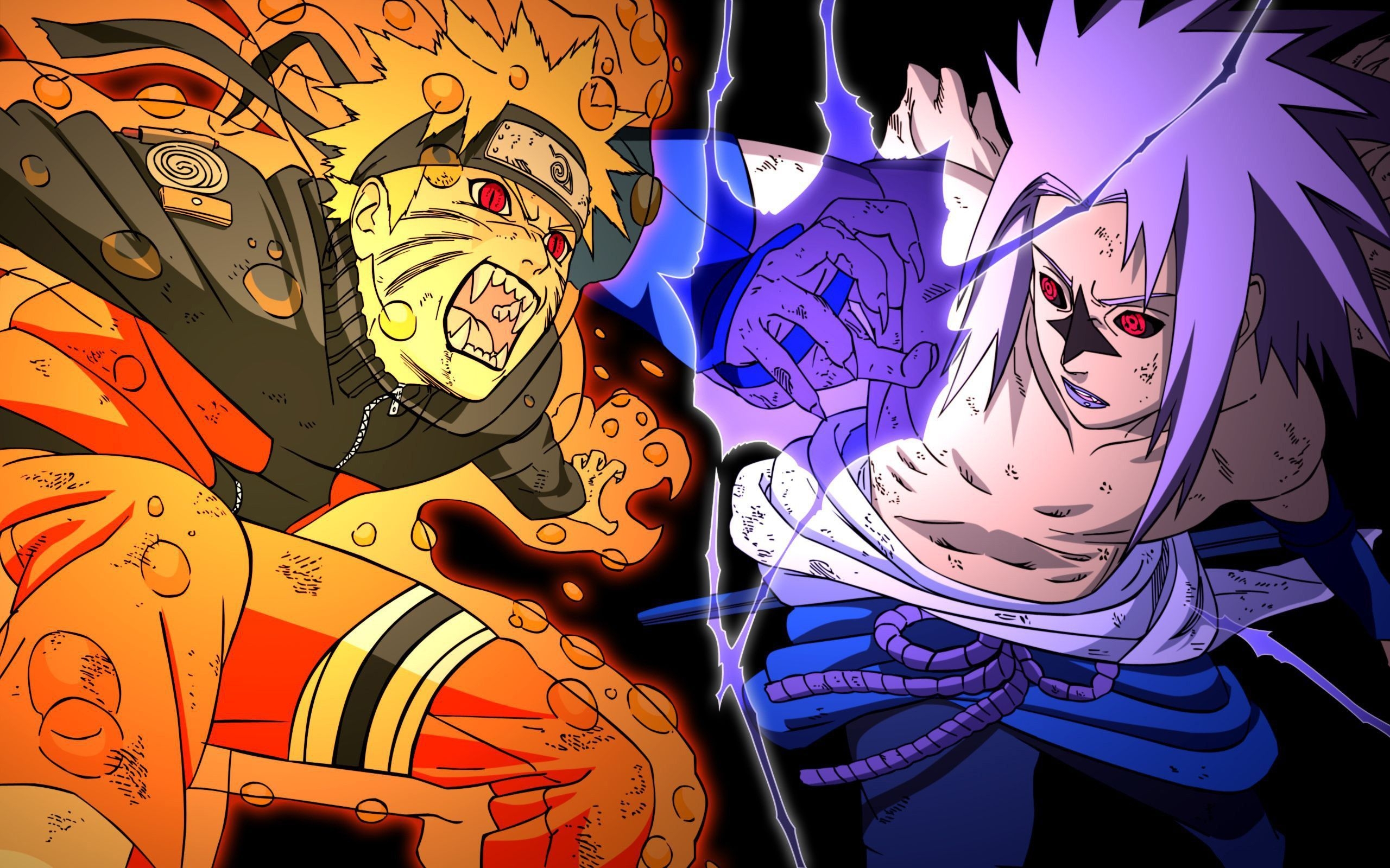 2560x1600 Naruto and Sasuke Wallpaper, Desktop