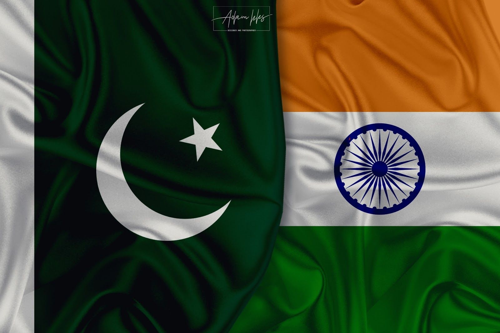 1600x1070 wallpaper flag India and Pakistan World flags background, Desktop