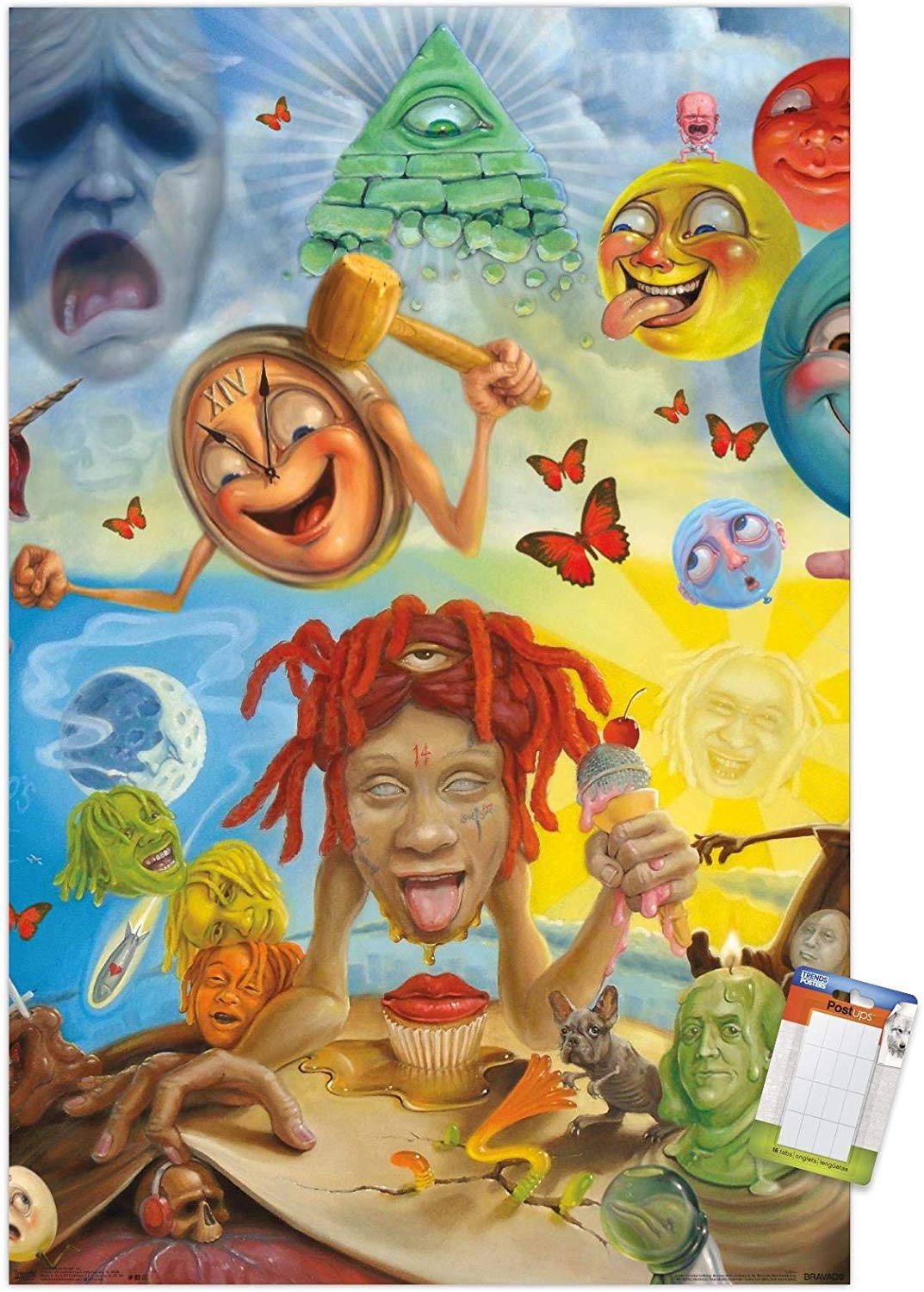 1080x1500 Trends International Trippie Redd Art Mount Bundle, Phone