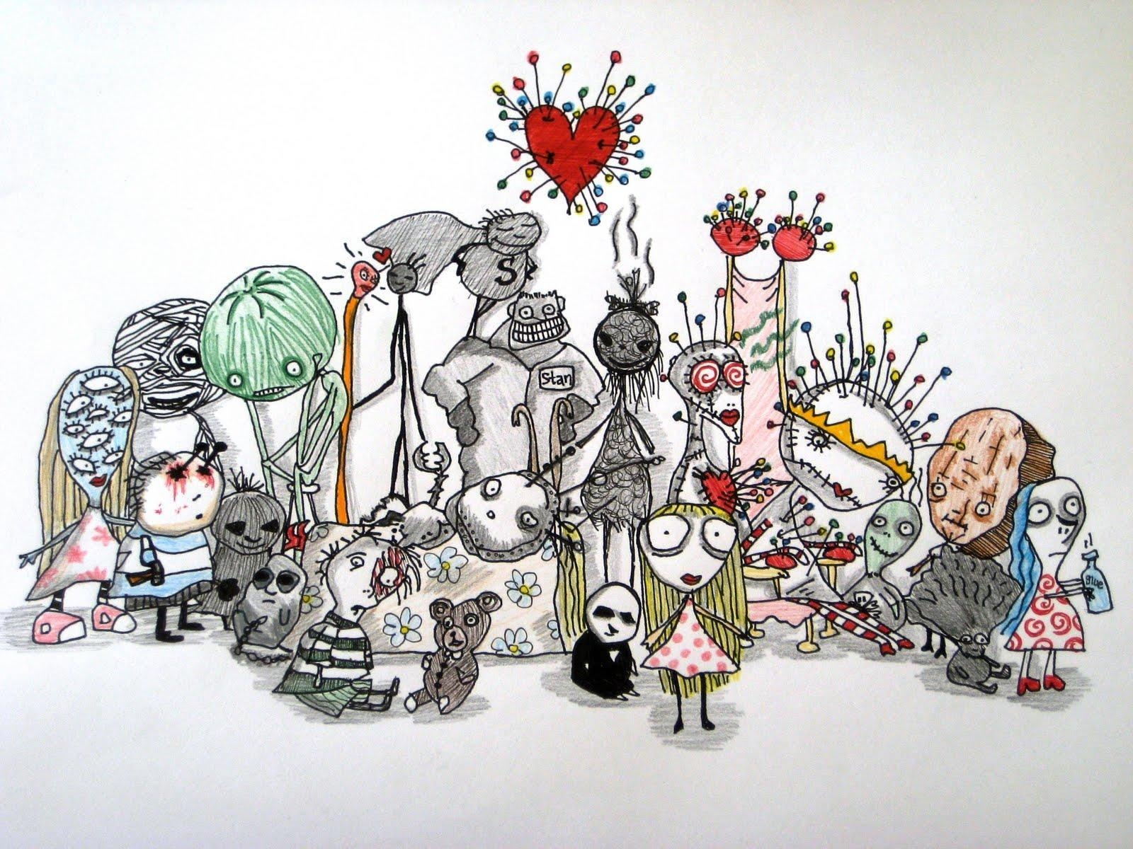 1600x1200 Dessin Tim Burton, Desktop