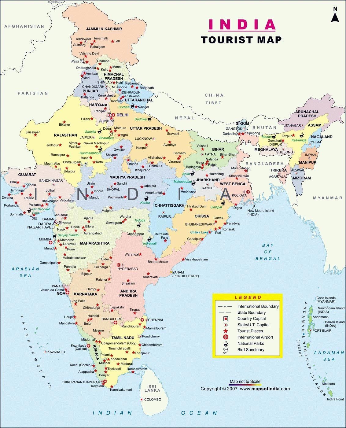 1140x1400 India Maps. Printable Maps of India for Download, Phone