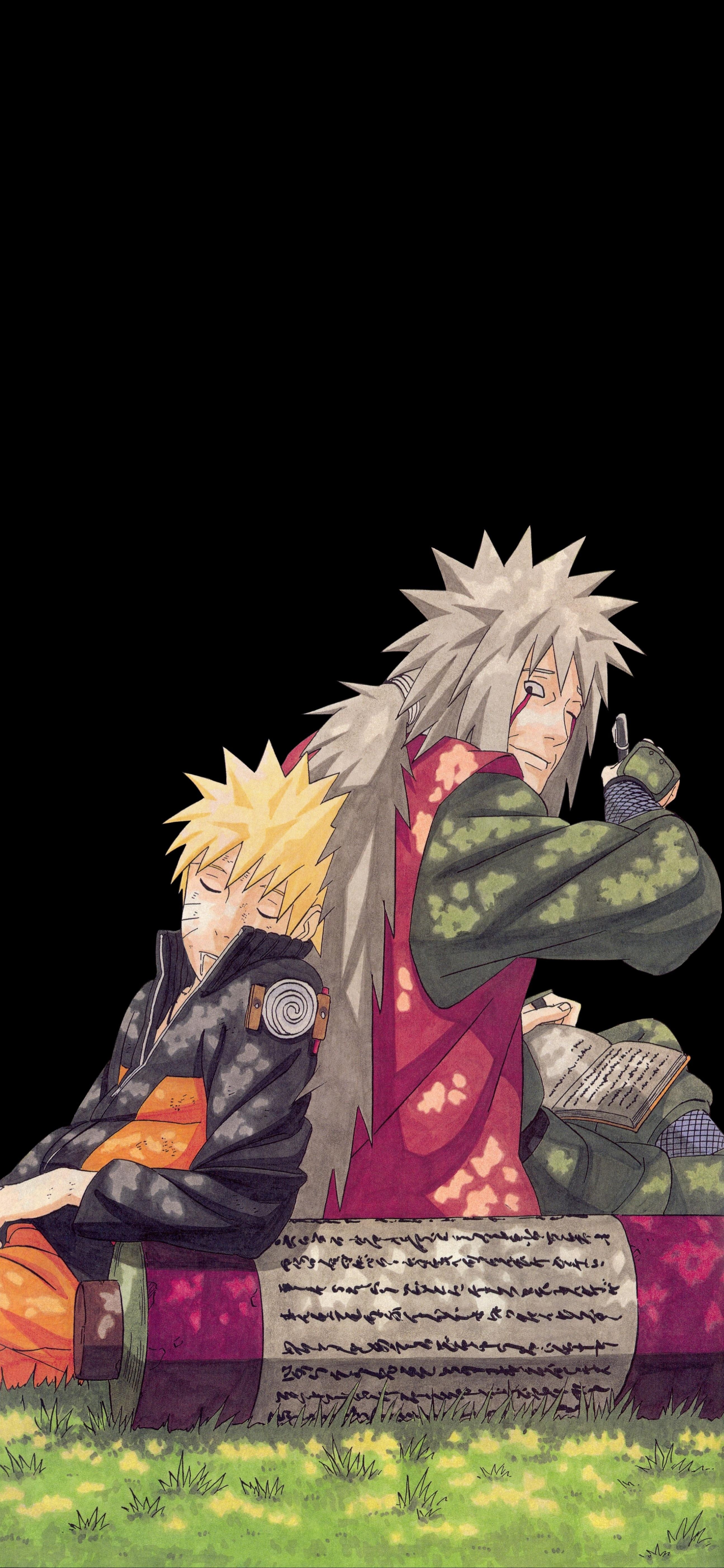 2590x5620 Naruto and Jiraiya [], Phone