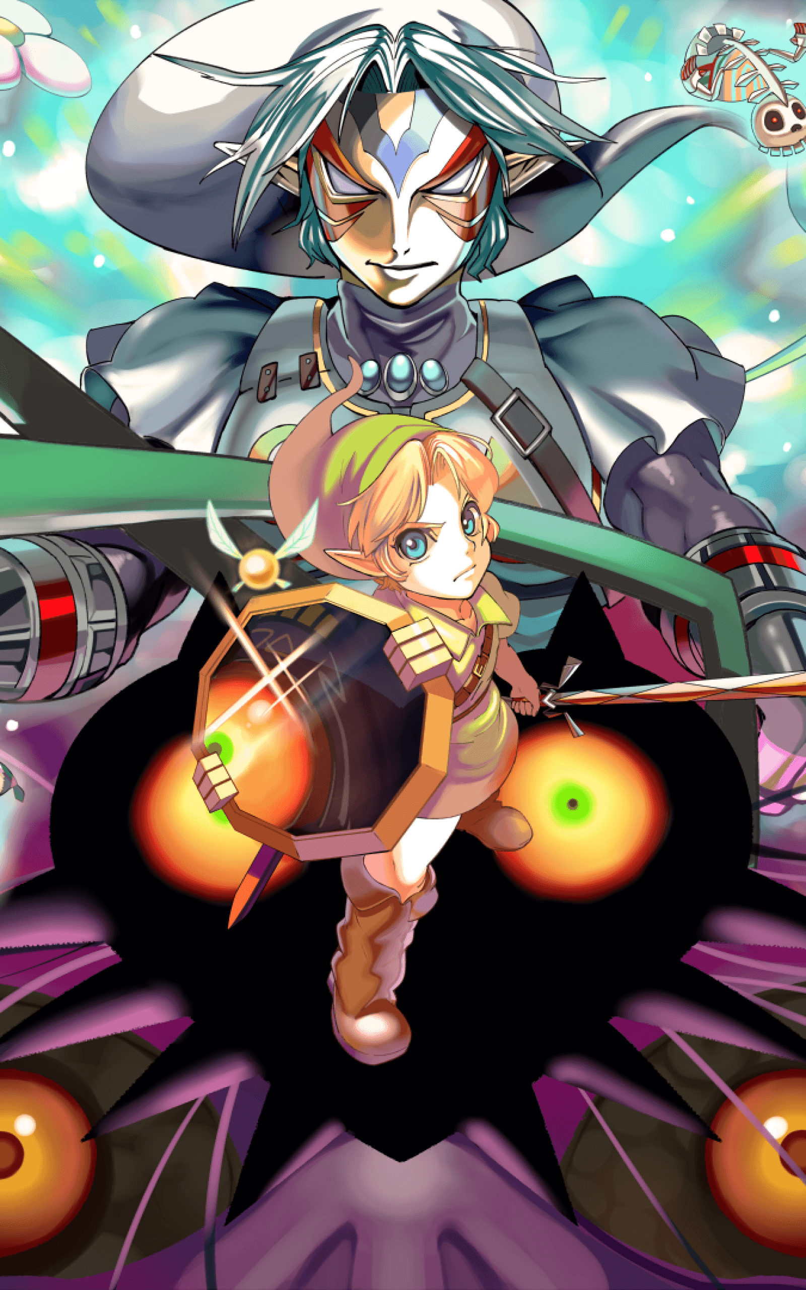 1600x2560 Download  Zelda No Dentetsu, Link, Majora, Kafei, Fierce, Phone