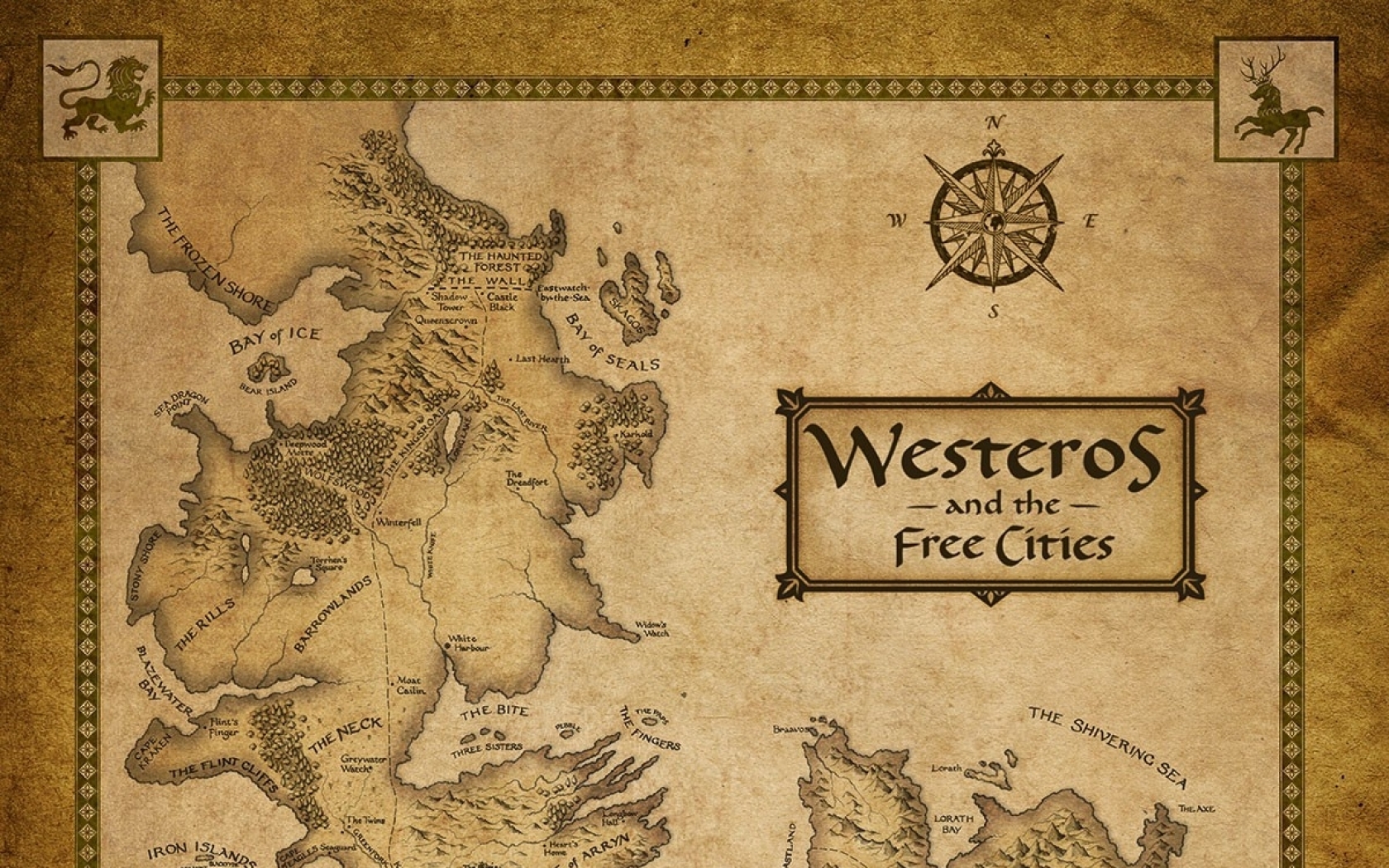 1680x1050 Free download fantasy art books maps game of thrones a song of ice and fire tv [] for your Desktop, Mobile & Tablet. Explore Game of Thrones Map Wallpaper, Desktop