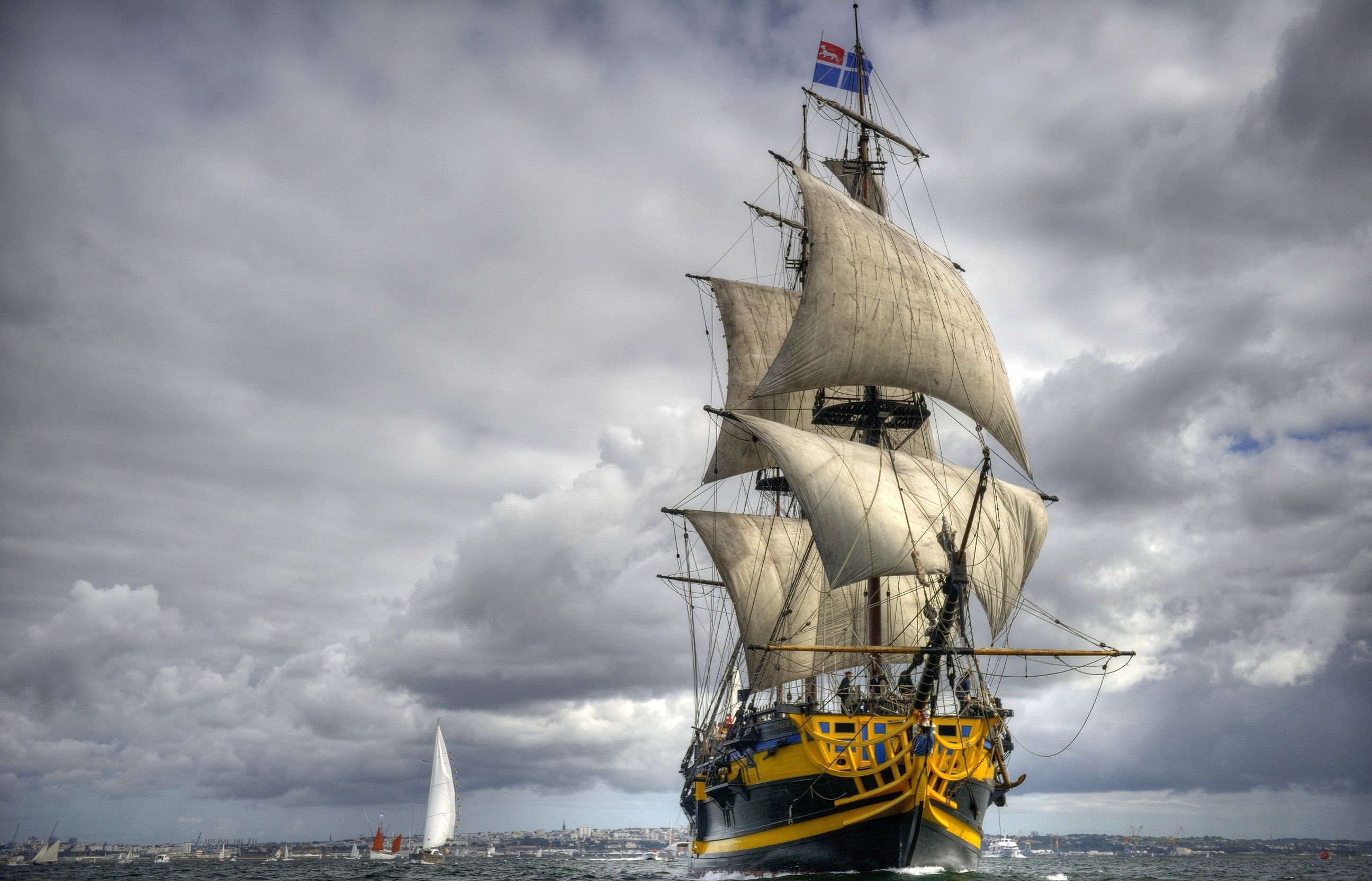 2600x1670 Sailing Ship Wallpaper Free Sailing Ship Background, Desktop