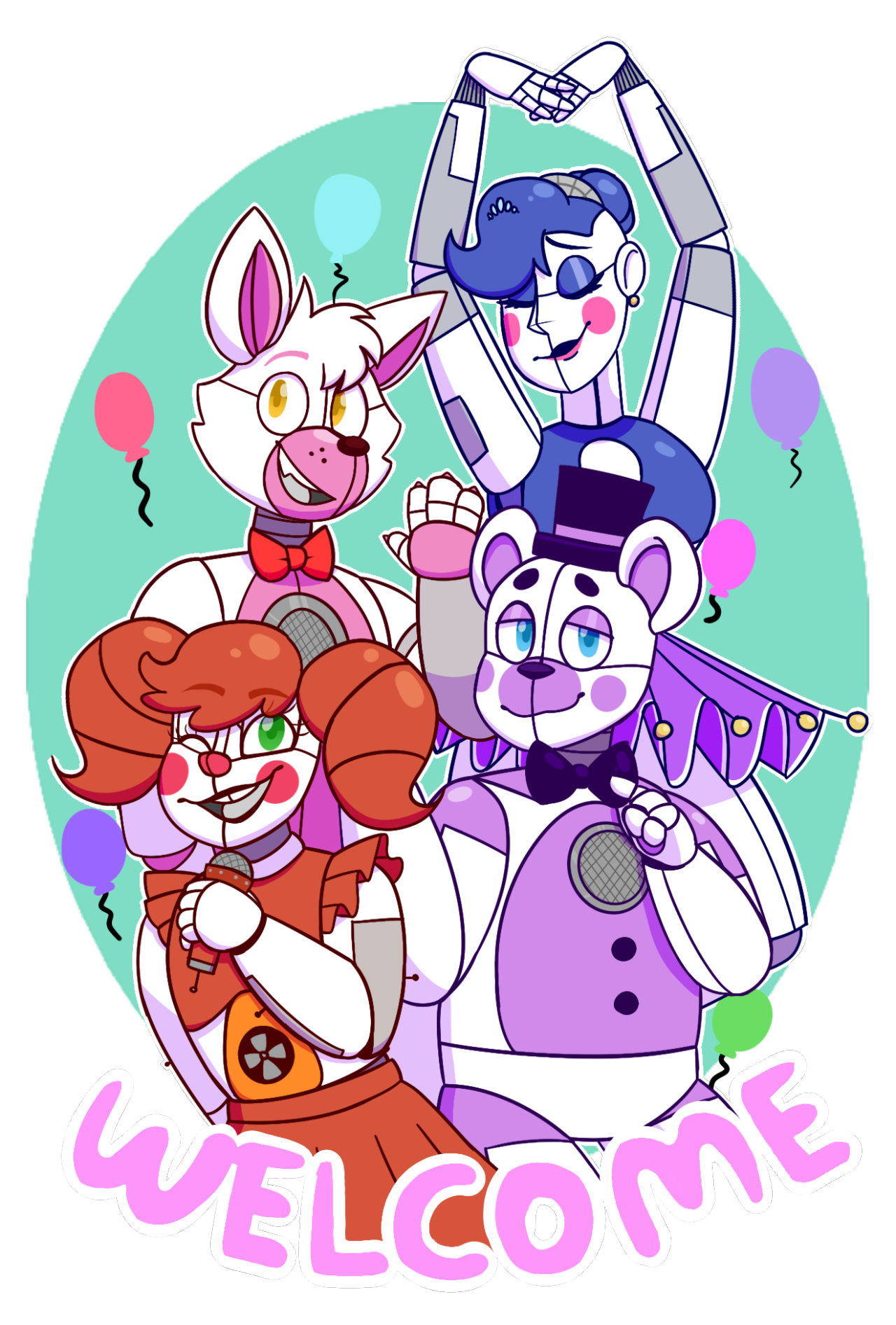 1280x1900 ssm0kyquartz: “ WELCOME, LADIES AND GENTLEMEN! TO THE MARVELOUS CIRCUS BABY'S PIZZA WORLD! ”. Fnaf drawings, Fnaf sister location, Fnaf art, Phone