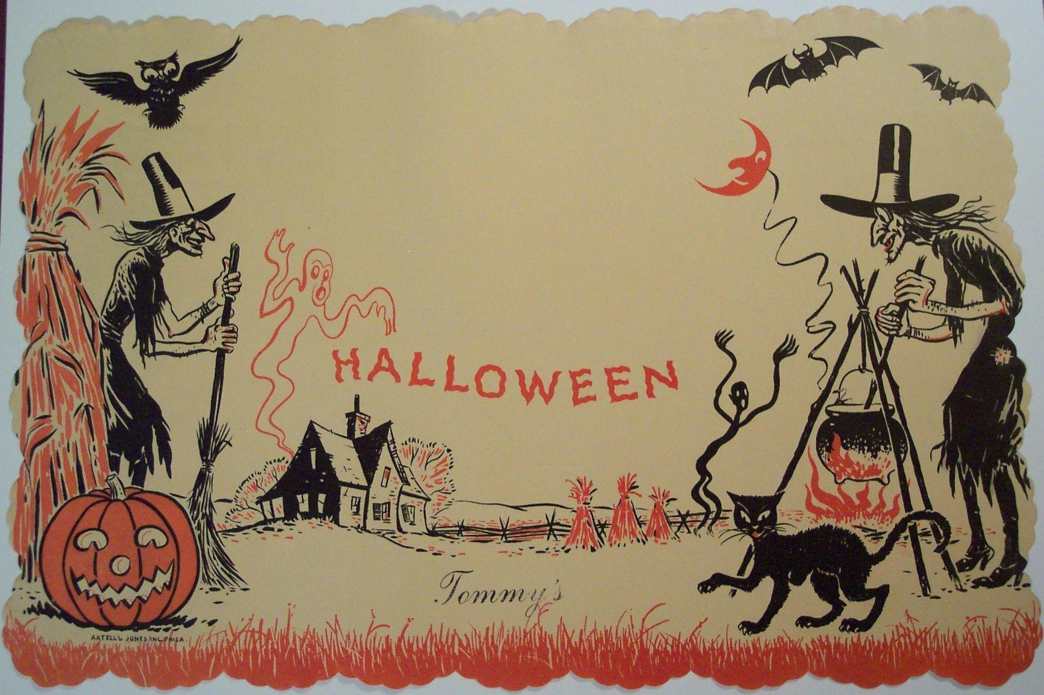 2040x1360 Vintage Halloween Wallpaper Free Vintage Halloween, Desktop