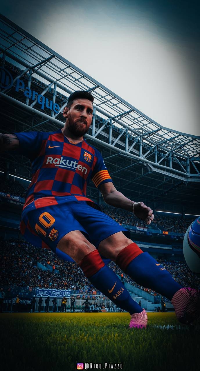 690x1280 ePES 2020 Messi Wallpaper, Phone