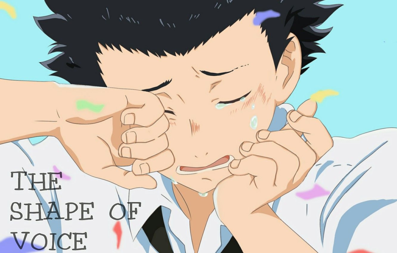 1340x850 Wallpaper Anime, guy, tears, crying, You no Katachi, A, Desktop