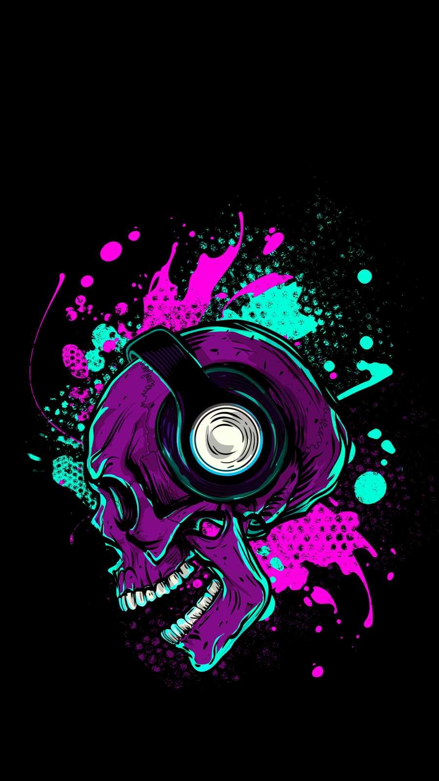 900x1600 Music Skull IPhone Wallpaper Wallpaper, iPhone Wallpaper, Phone