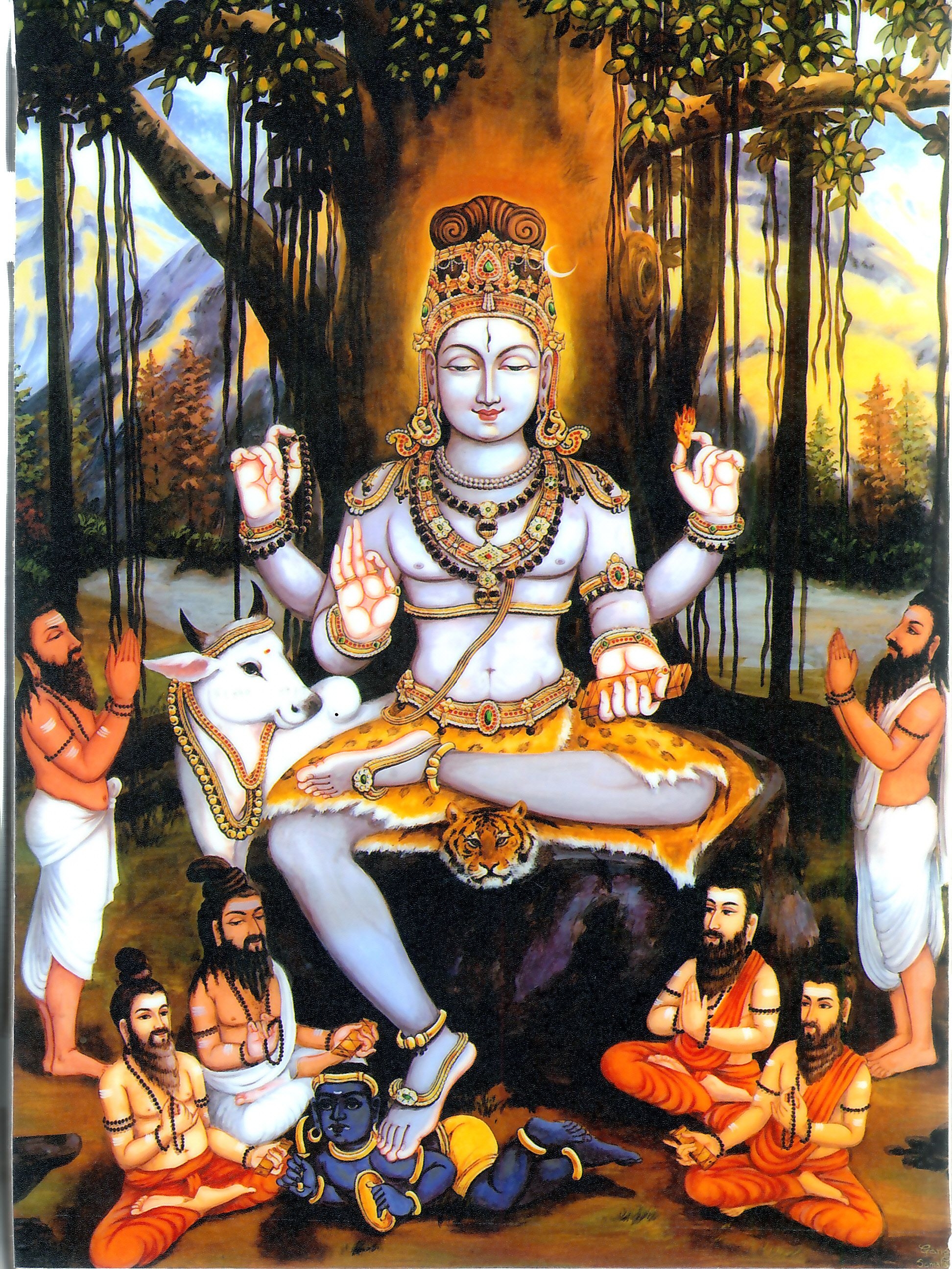 1950x2600 Guru Dakshinamurthy image. Lord shiva painting, Lord ganesha paintings, Lord shiva family, Phone