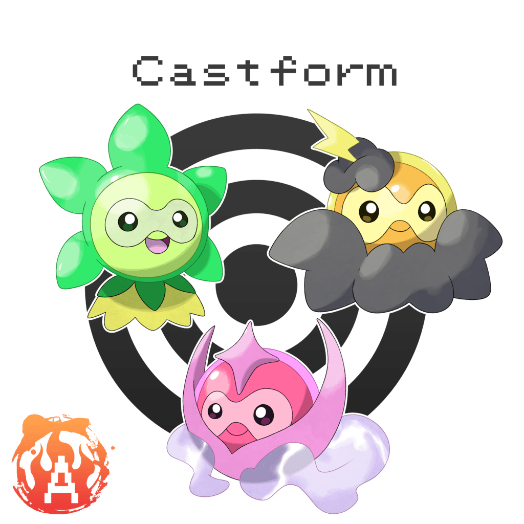 1030x1030 Castform Grassy, Misty, and Stormy Form #, Phone