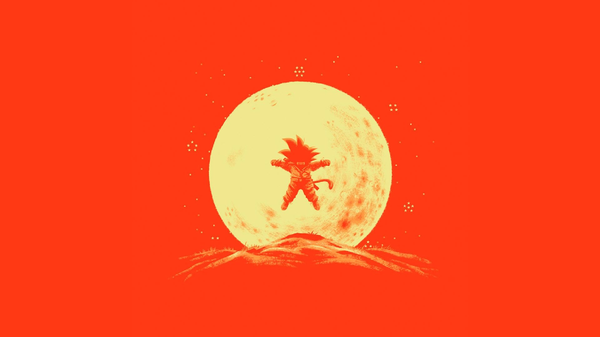 1920x1080 Goku Minimalist Wallpaper, Desktop