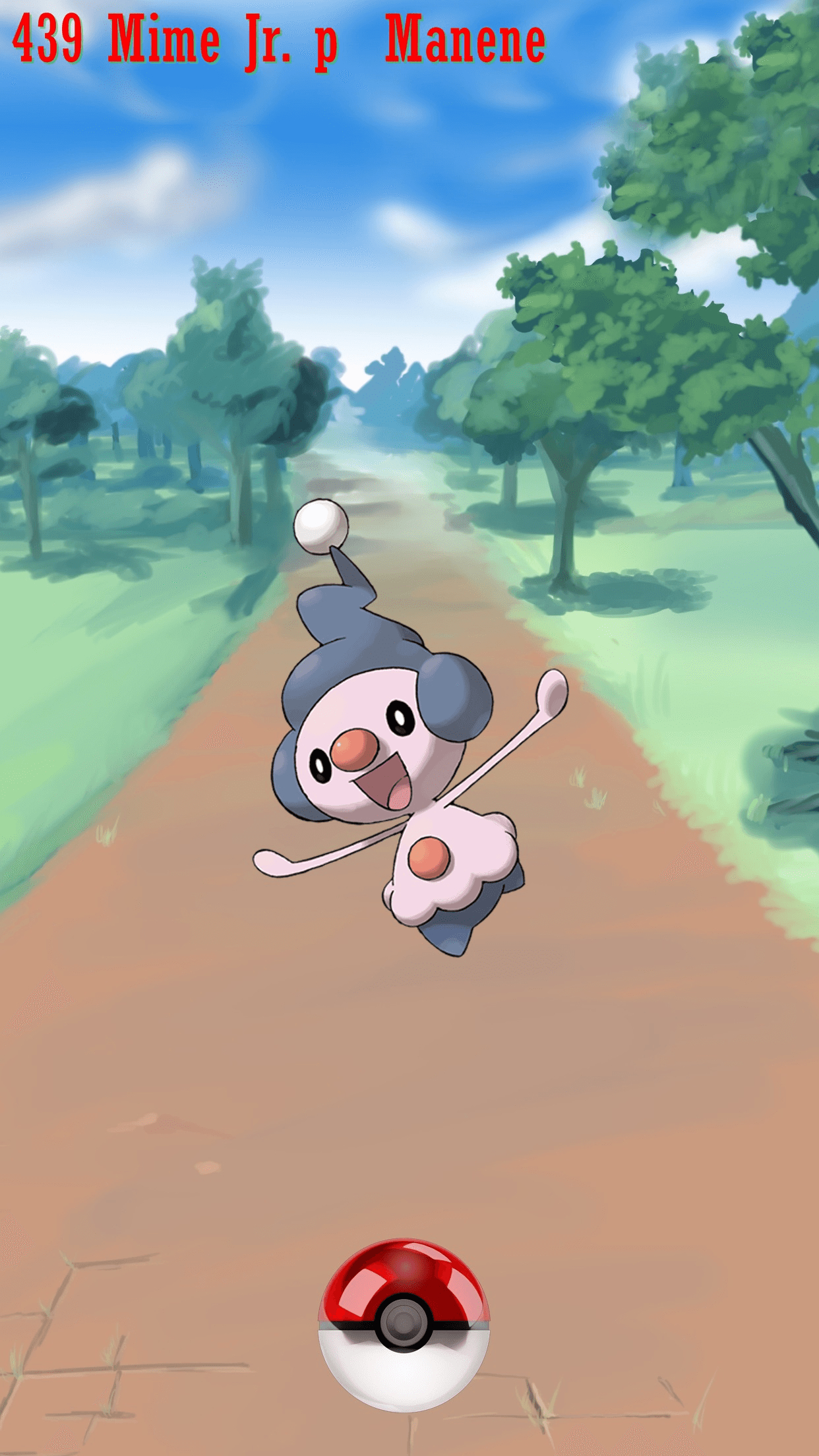 1250x2210 Street Pokeball Mime Jr. p Manene, Phone