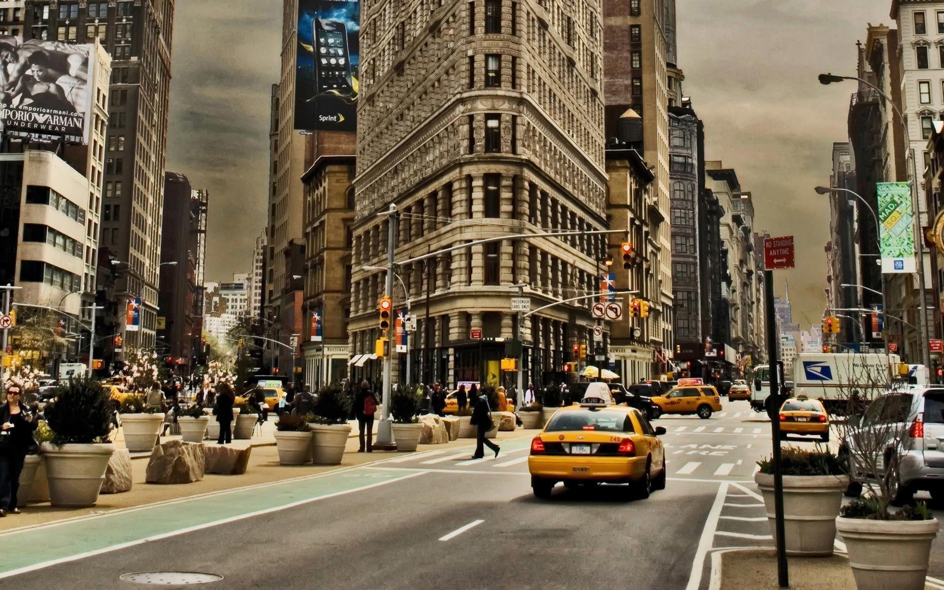 1920x1200 New York City Street Wallpaper, Desktop