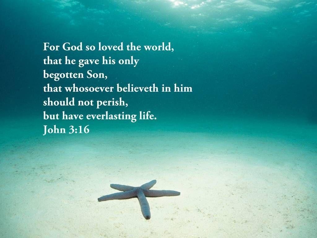 1030x770 Christian Wallpaper with Bible Verses John 3 16 ->Read one man's, Desktop