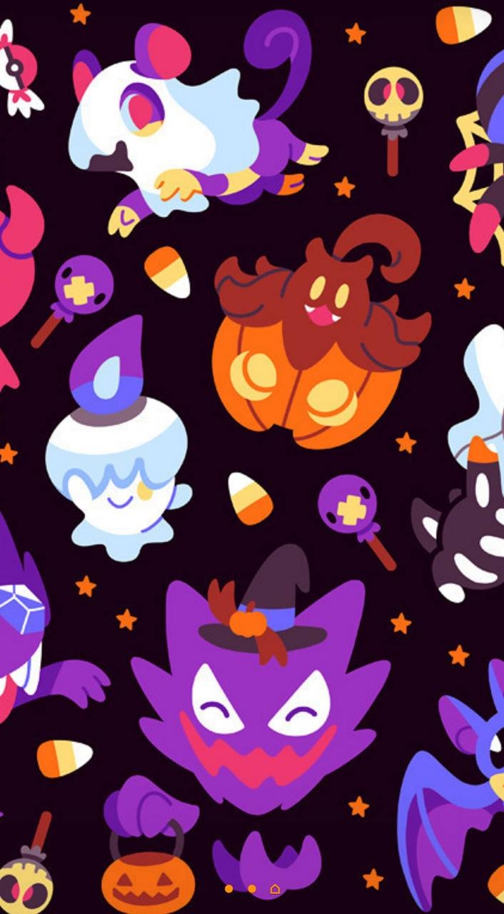 710x1280 Pokemon Halloween 2 wallpaper, Phone