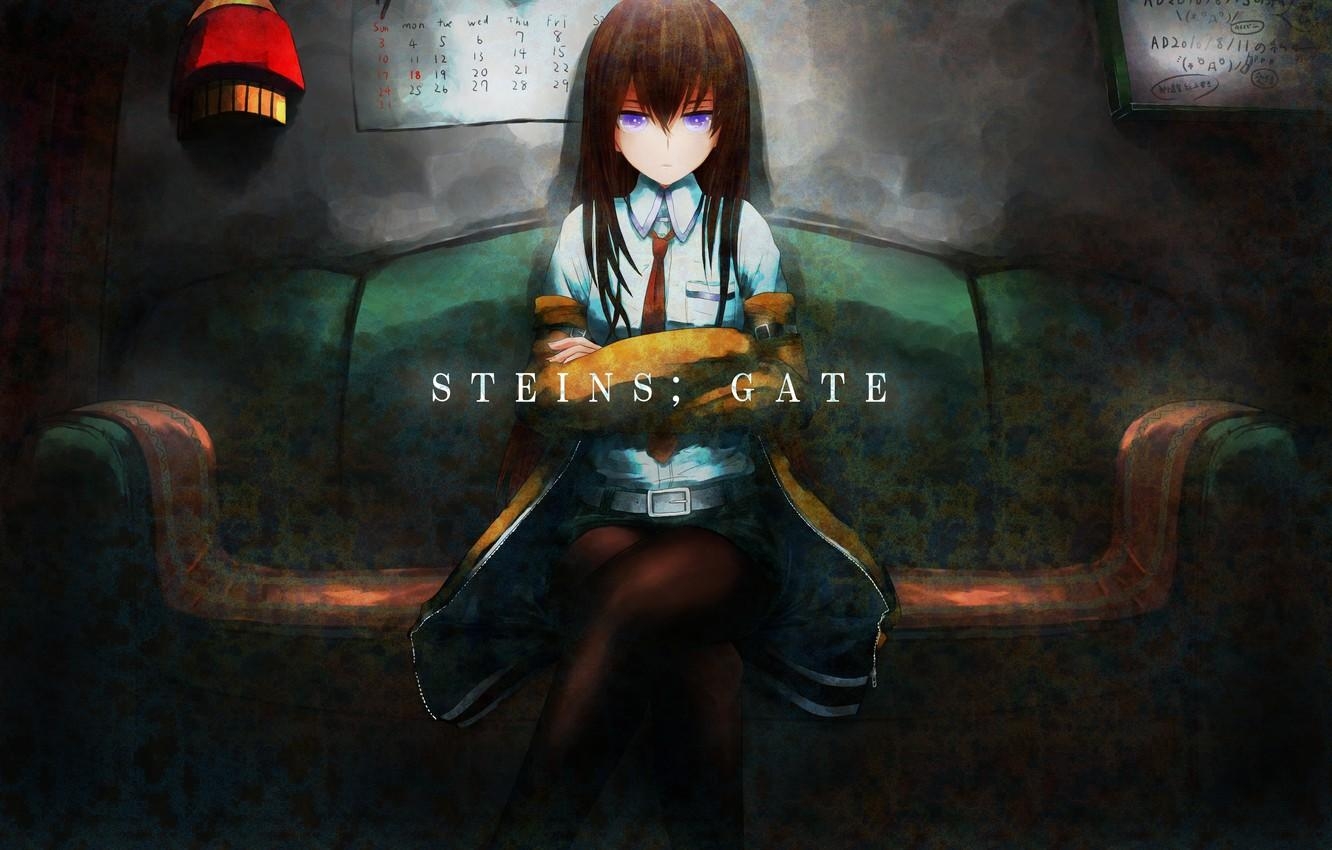 1340x850 Wallpaper girl, anime, art, makise kurisu, steins;gate, sweeter 6, Desktop