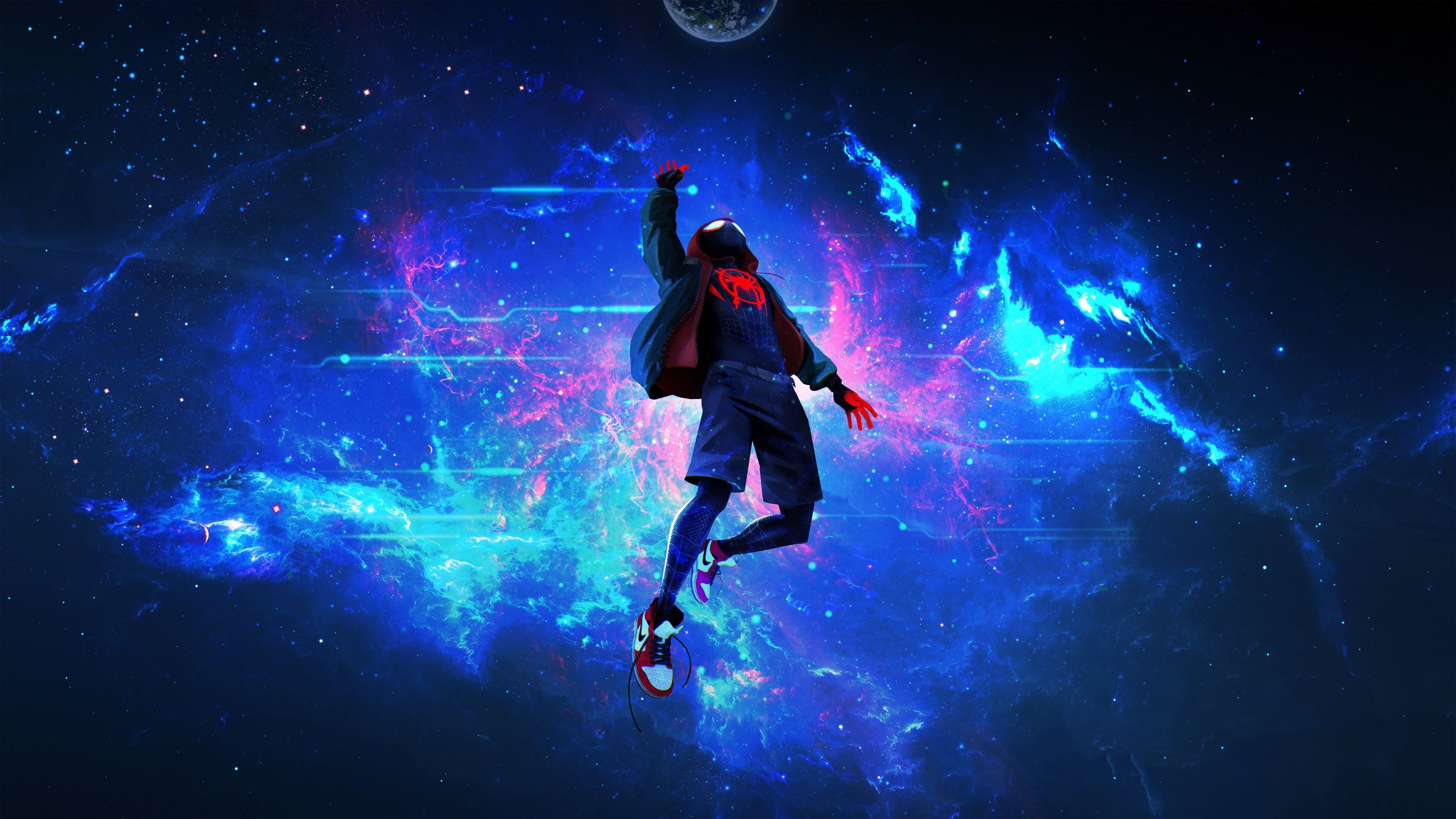 3840x2160 Spiderman Miles Lost In Space 4k superheroes wallpaper, spiderman wallpaper, spiderman into the s. Superhero wallpaper, Wallpaper space, Marvel comics wallpaper, Desktop