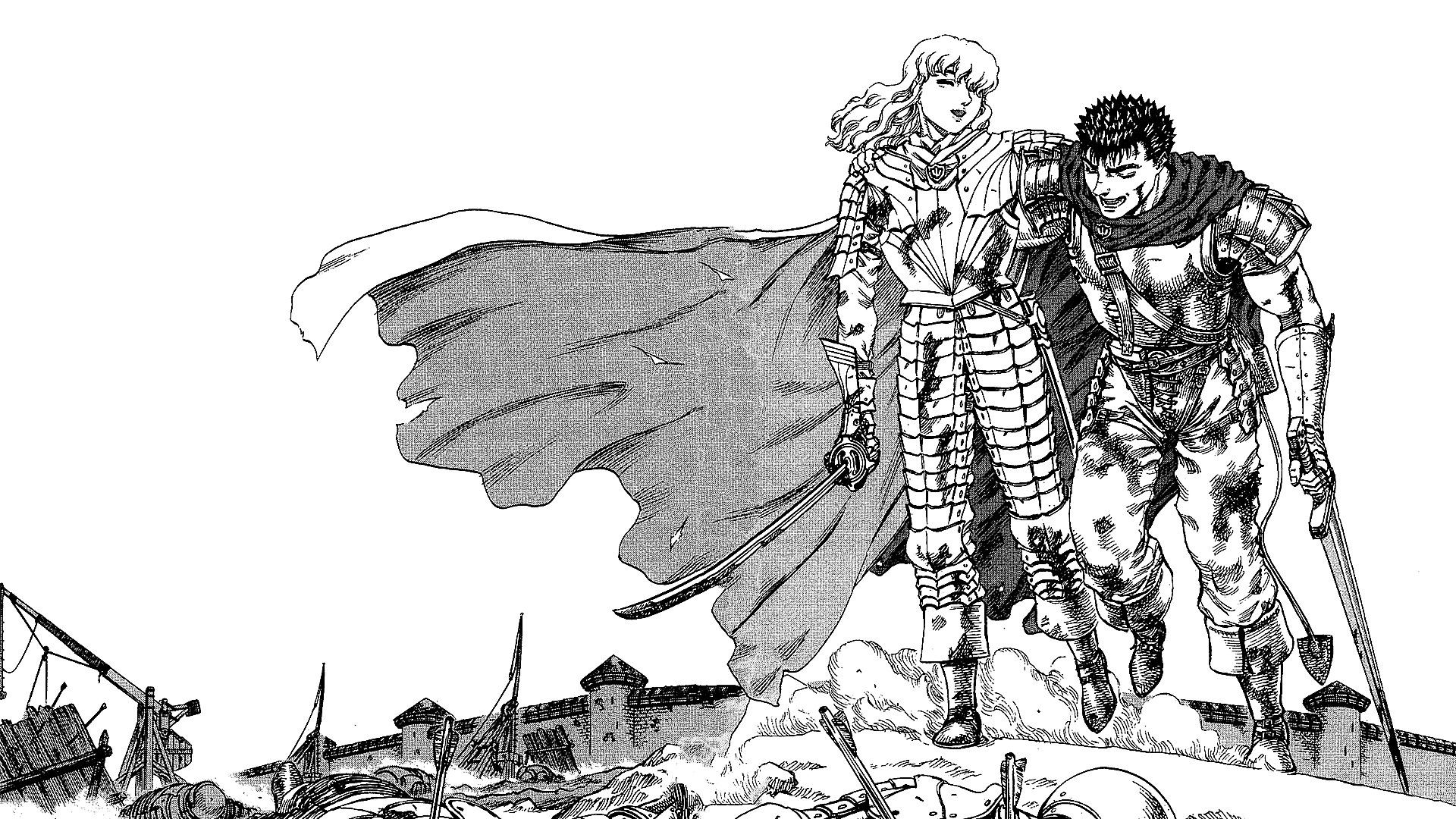 1920x1080 Berserk Griffith And Guts Panel Wallpaper & Background Download, Desktop