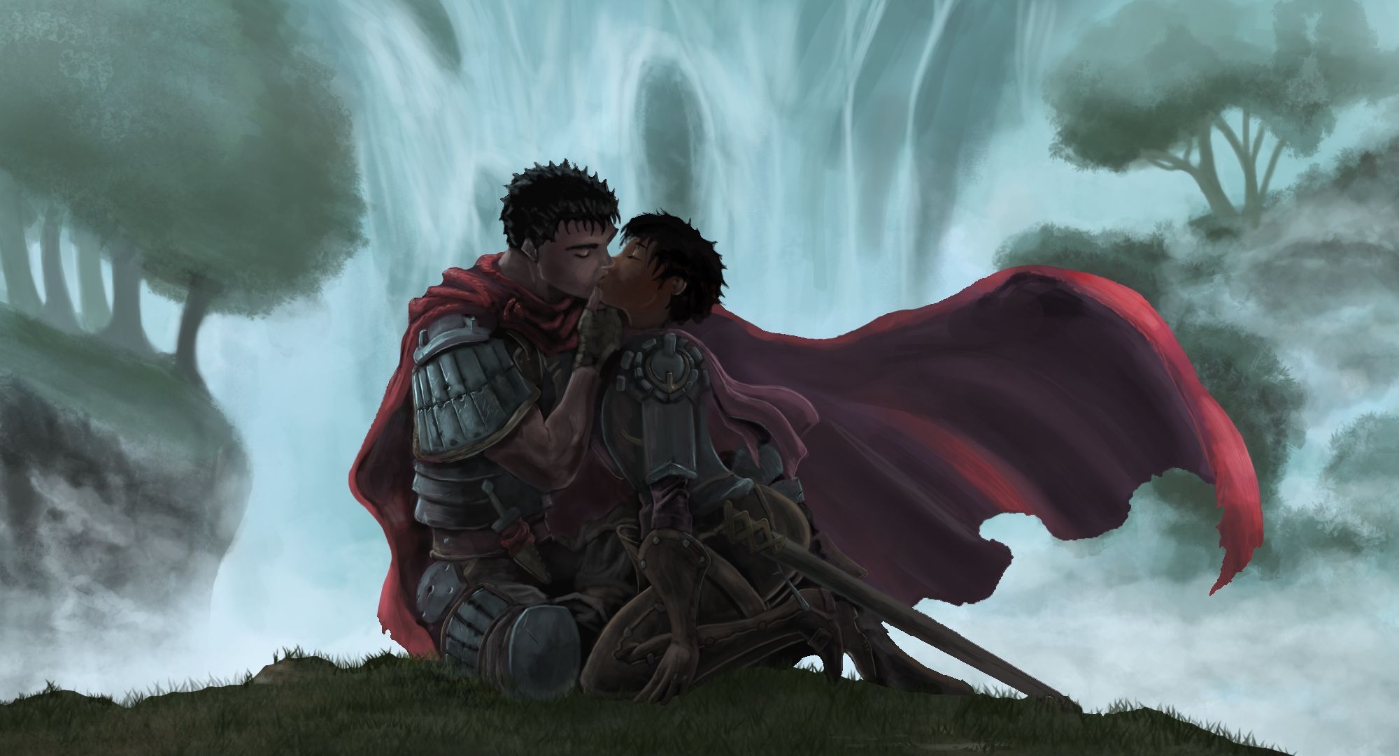 2000x1090 berserk caska guts. konachan.com. Berserk, Casca, Female knight, Desktop