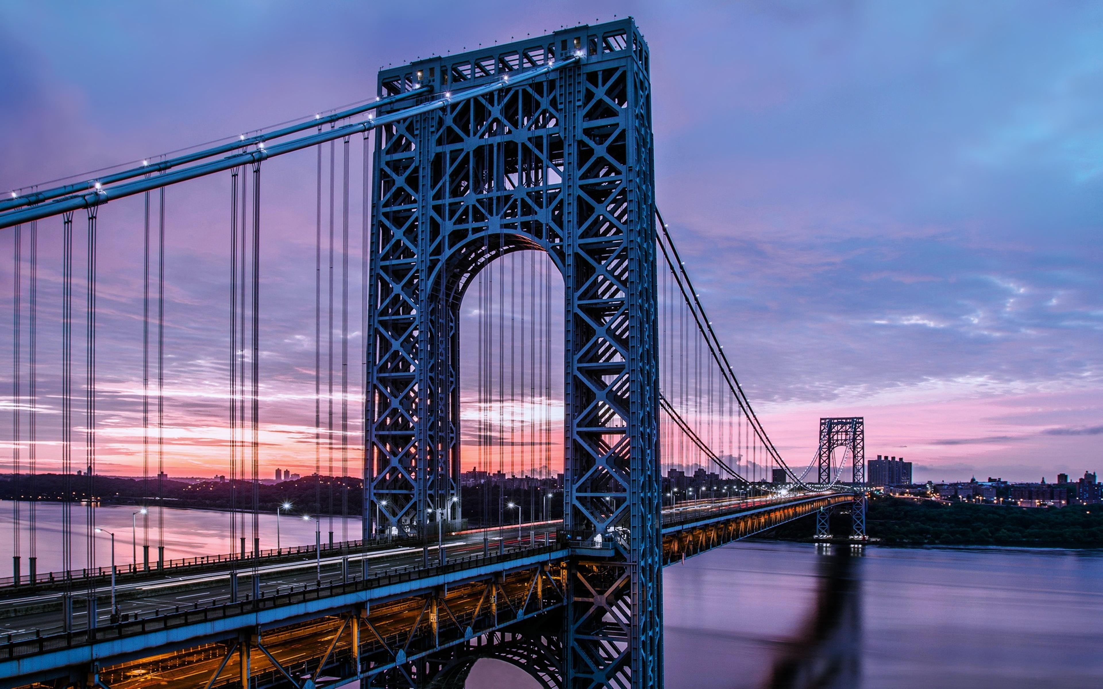 3840x2400 George Washington Bridge 4k Ultra HD Wallpaper. Background Image, Desktop