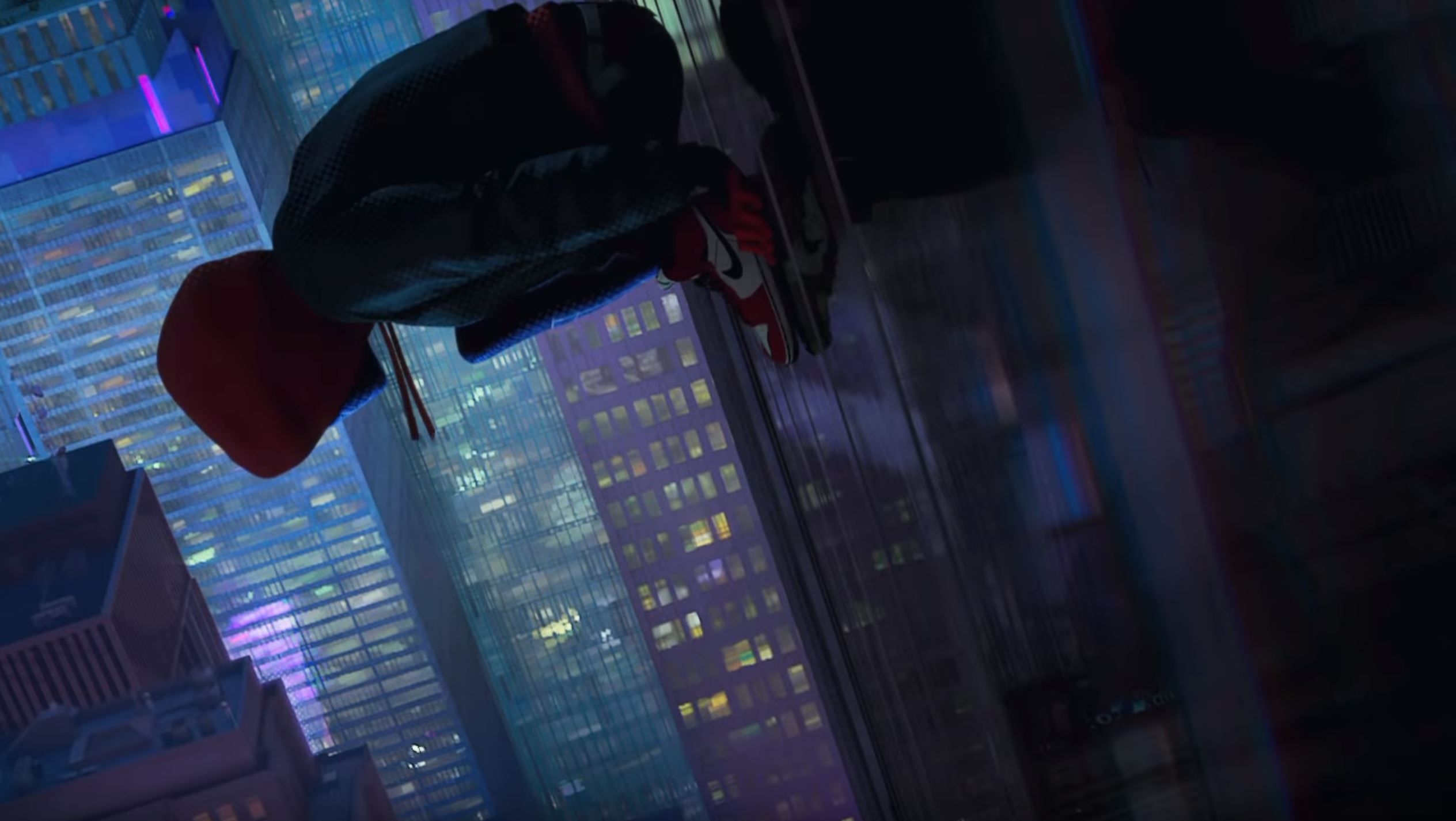 2530x1430 Miles Morales Rocks The Air Jordan 1 In Spider Man: Into, Desktop
