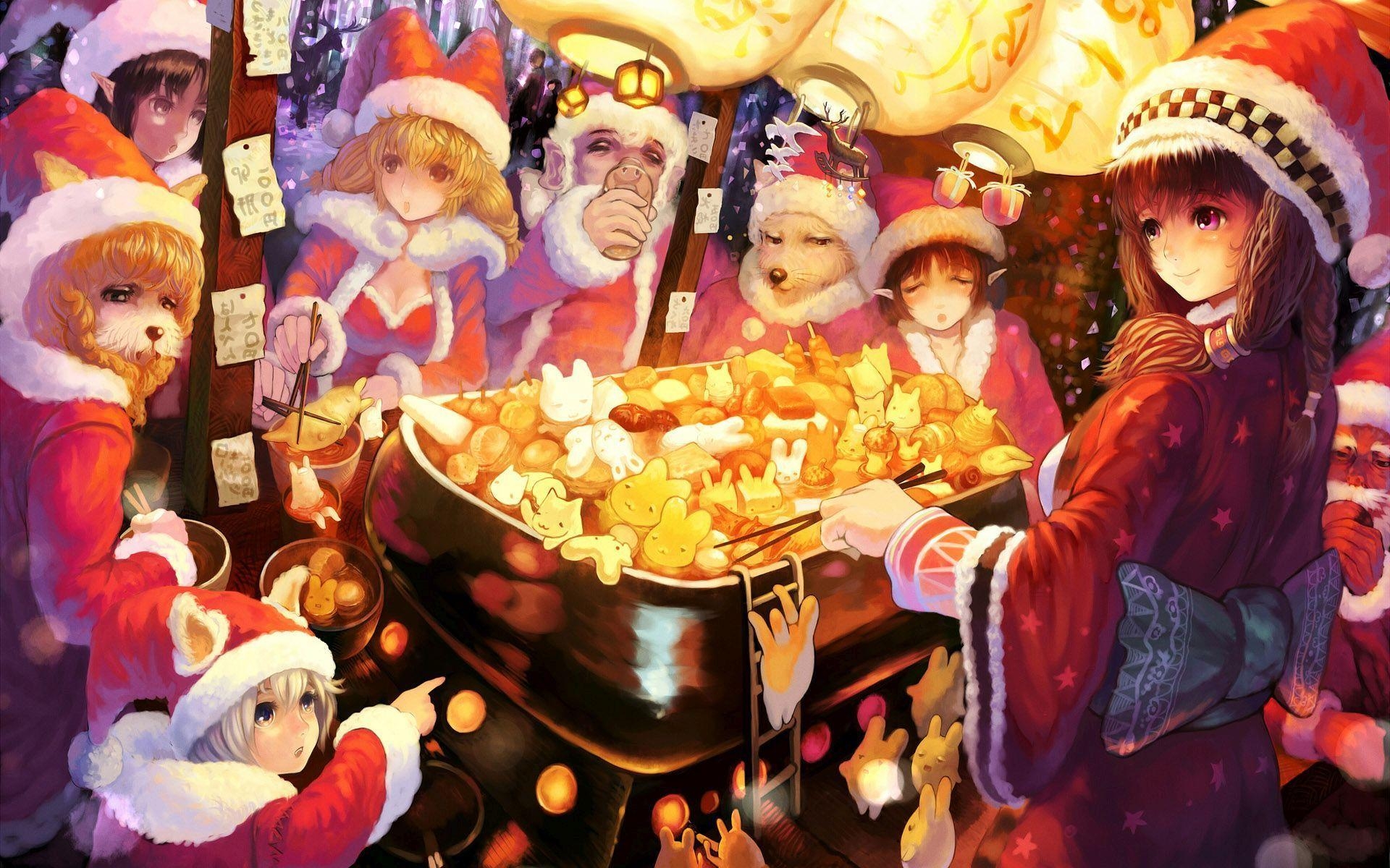 1920x1200 Anime Christmas Wallpaper, Desktop