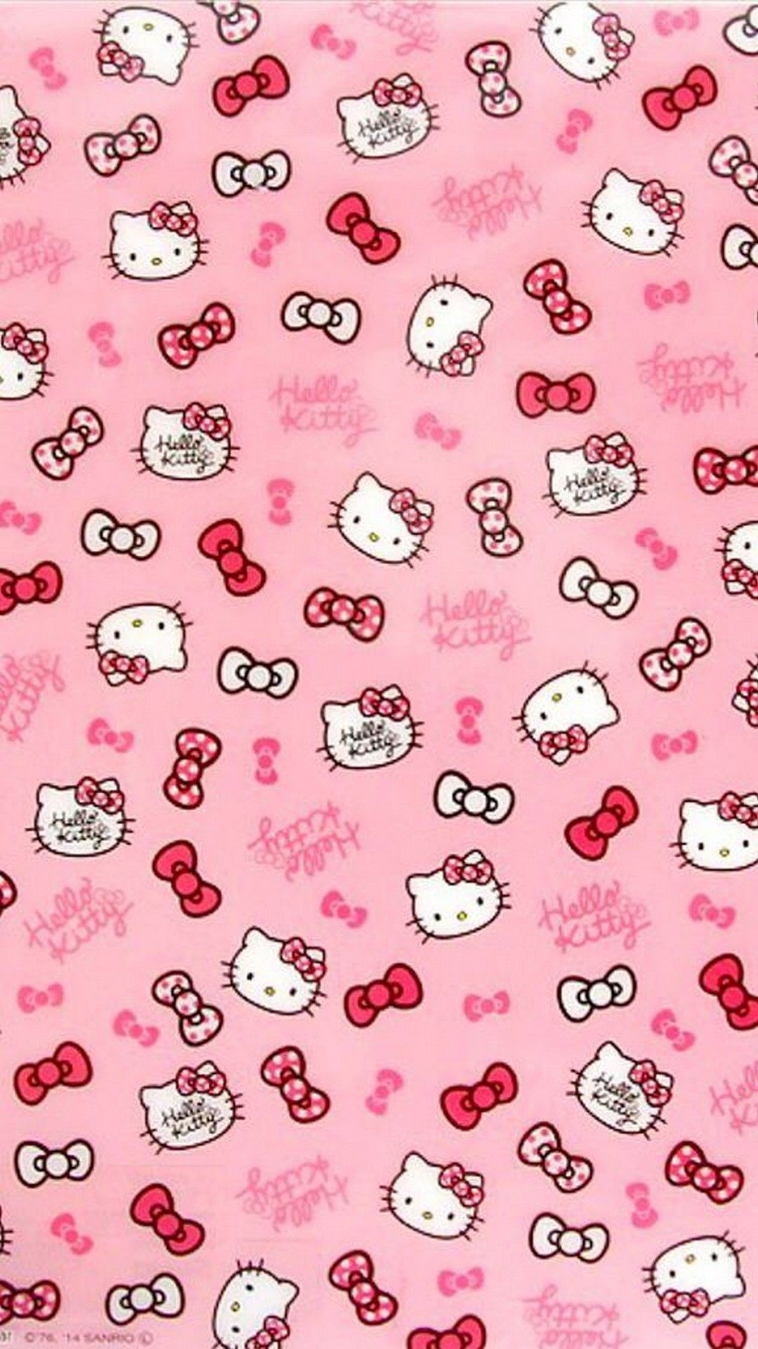 1080x1920 Hello Kitty Pattern Wallpaper Free Hello Kitty Pattern Background, Phone