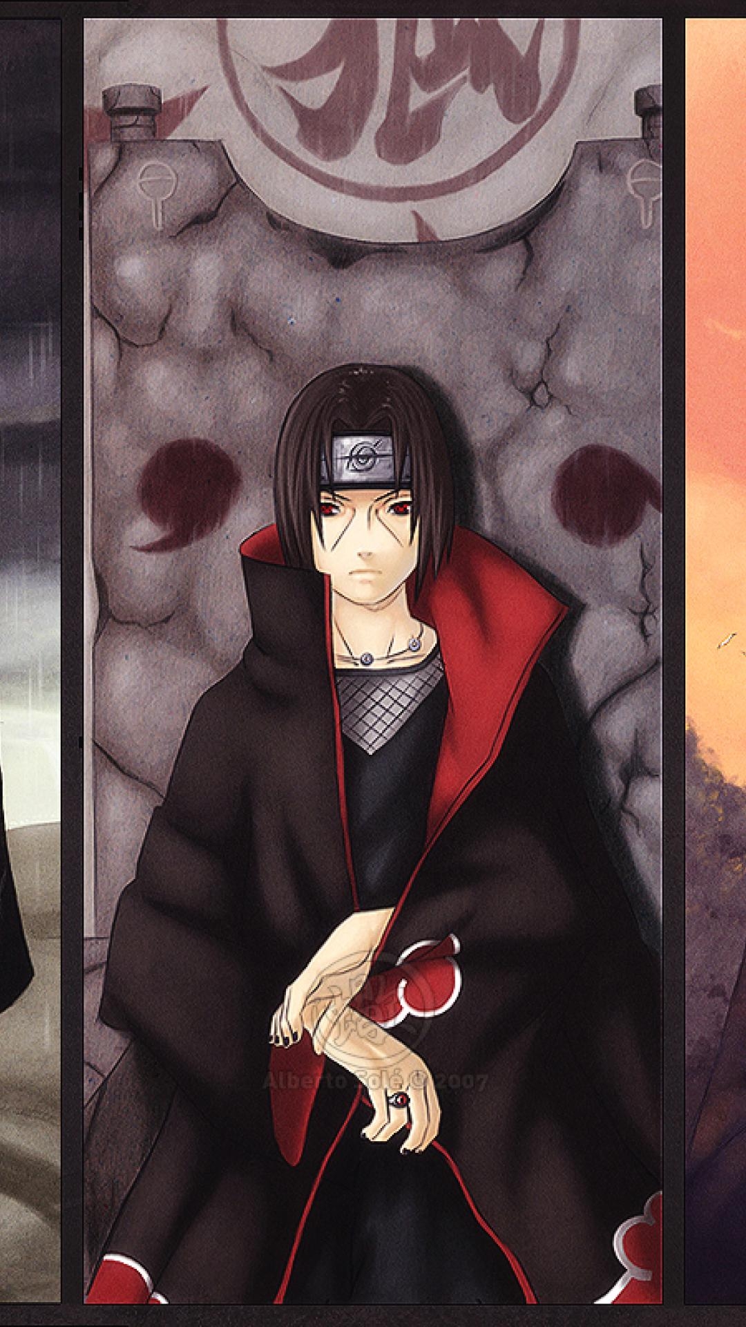 1080x1920 ScreenHeaven: Akatsuki Naruto: Shippuden Tobi Uchiha Itachi Uchiha, Phone