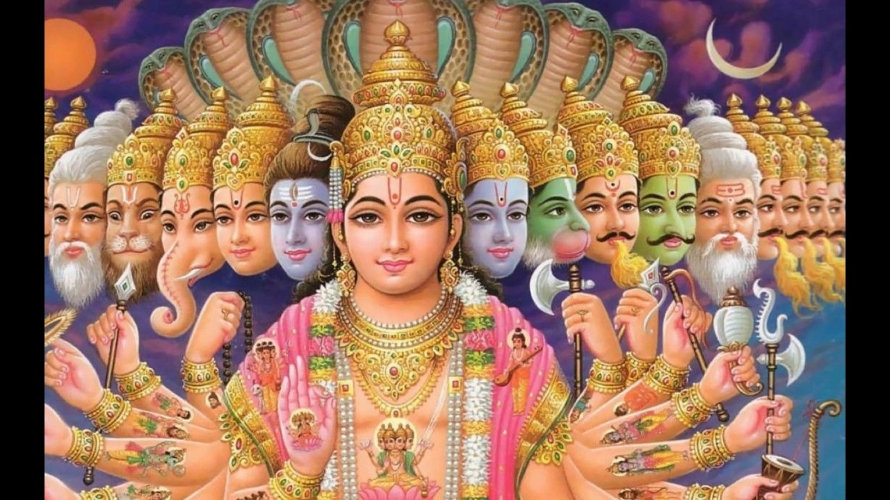 1280x720 Best Good Morning Greetings Wishes With Lord Vishnu Wallpaper, Desktop