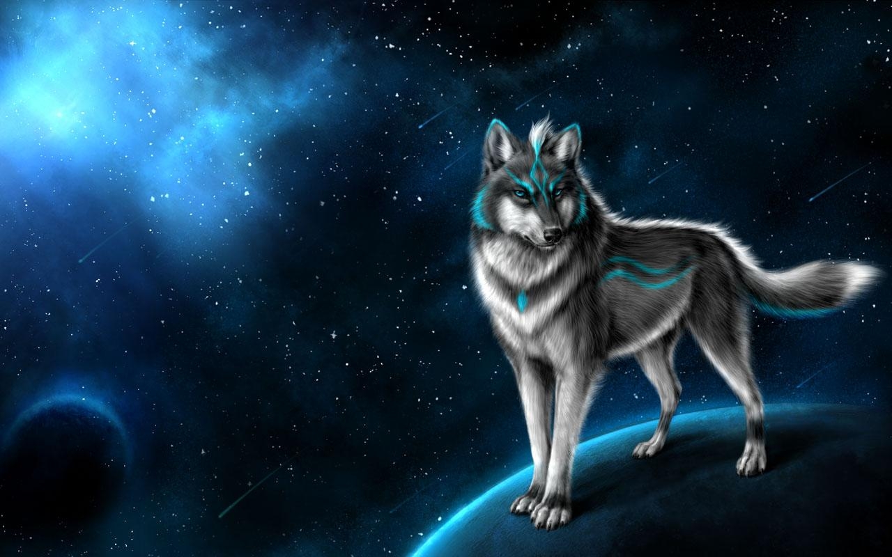 1280x800 Magic Wolf Wallpaper, Desktop