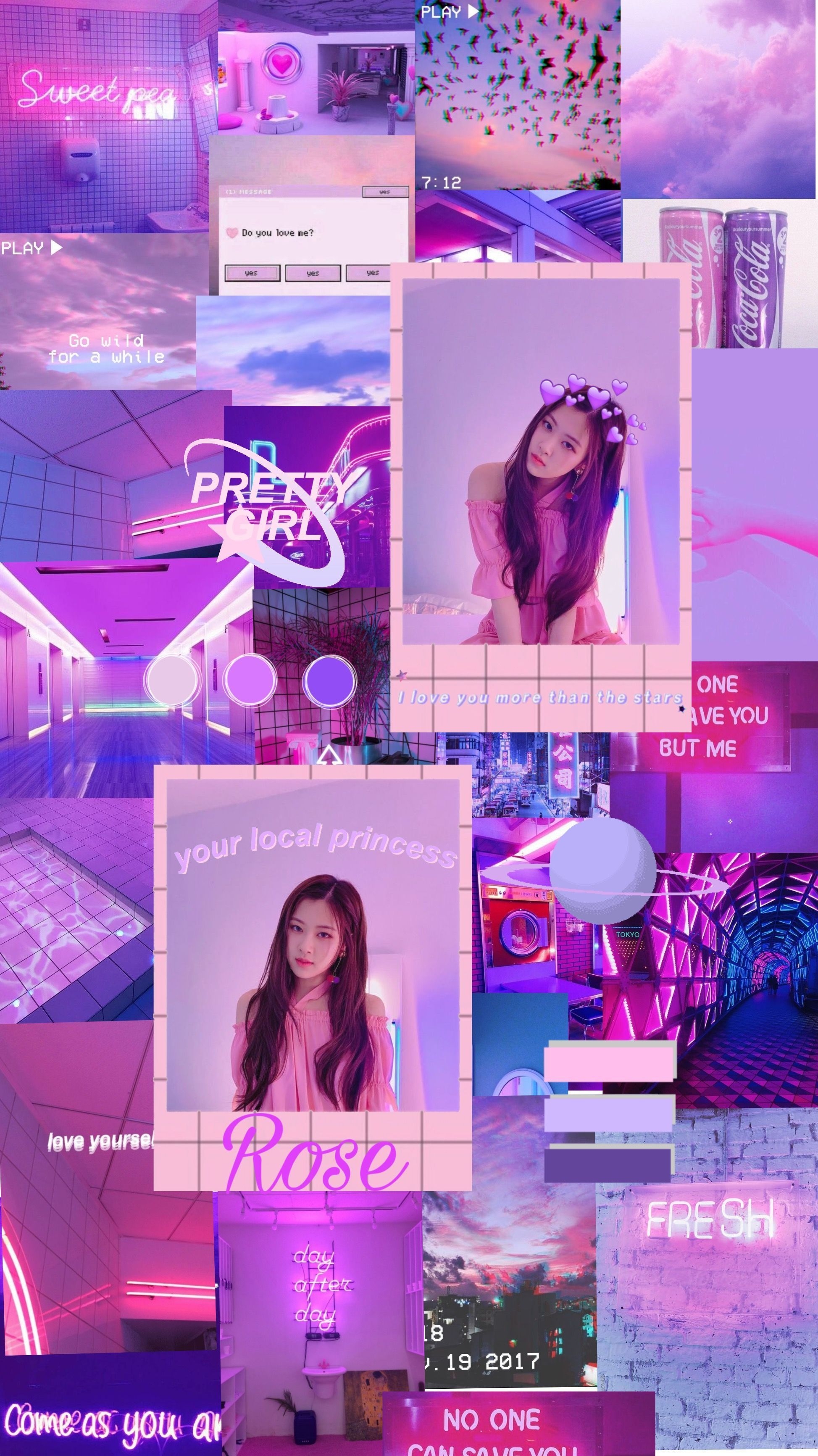 1950x3470 Pink and Purple Aesthetic Wallpaper Free Pink and Purple Aesthetic Background, Phone