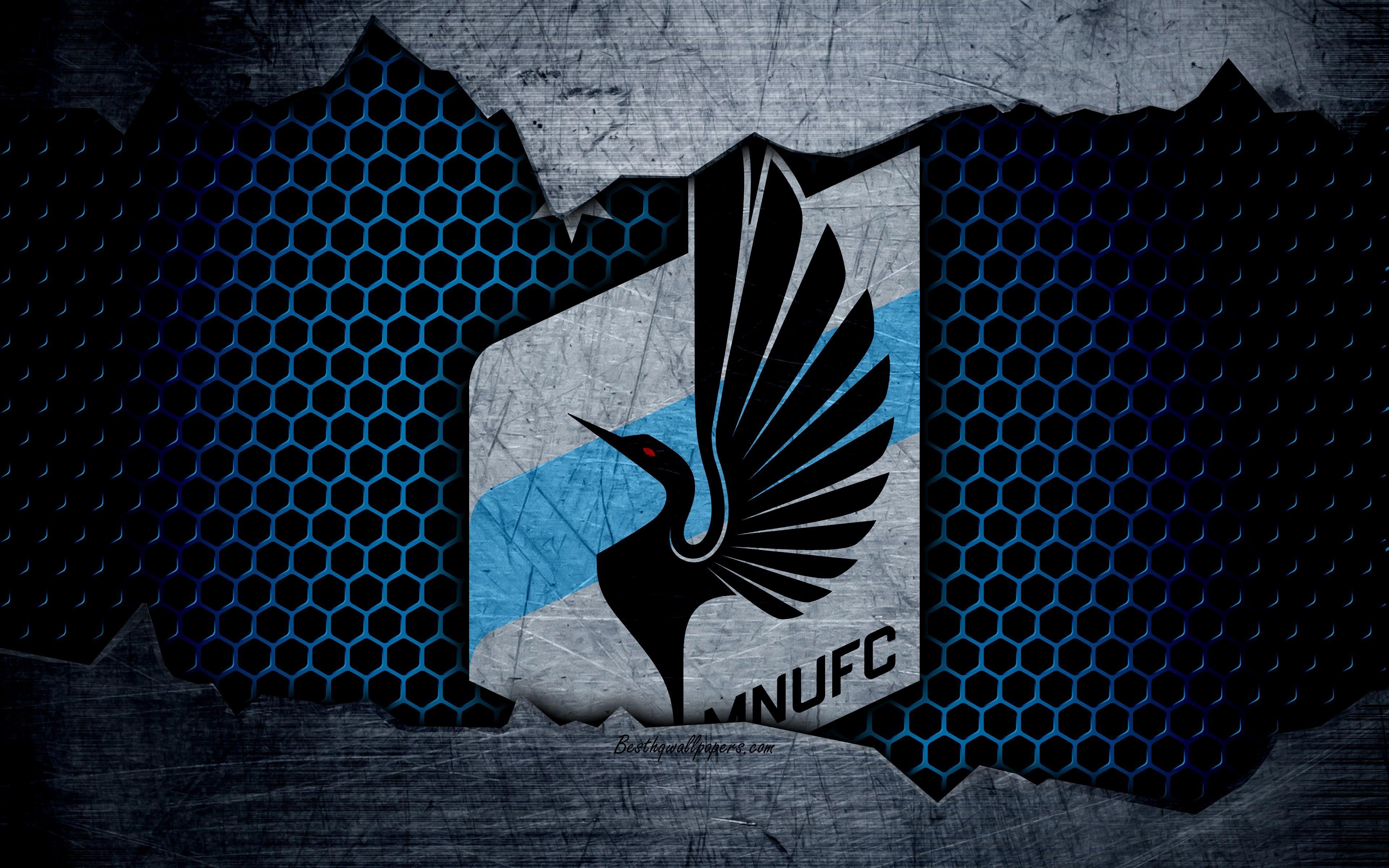 3840x2400 Download wallpaper Minnesota United, 4k, logo, MLS, soccer, Western, Desktop