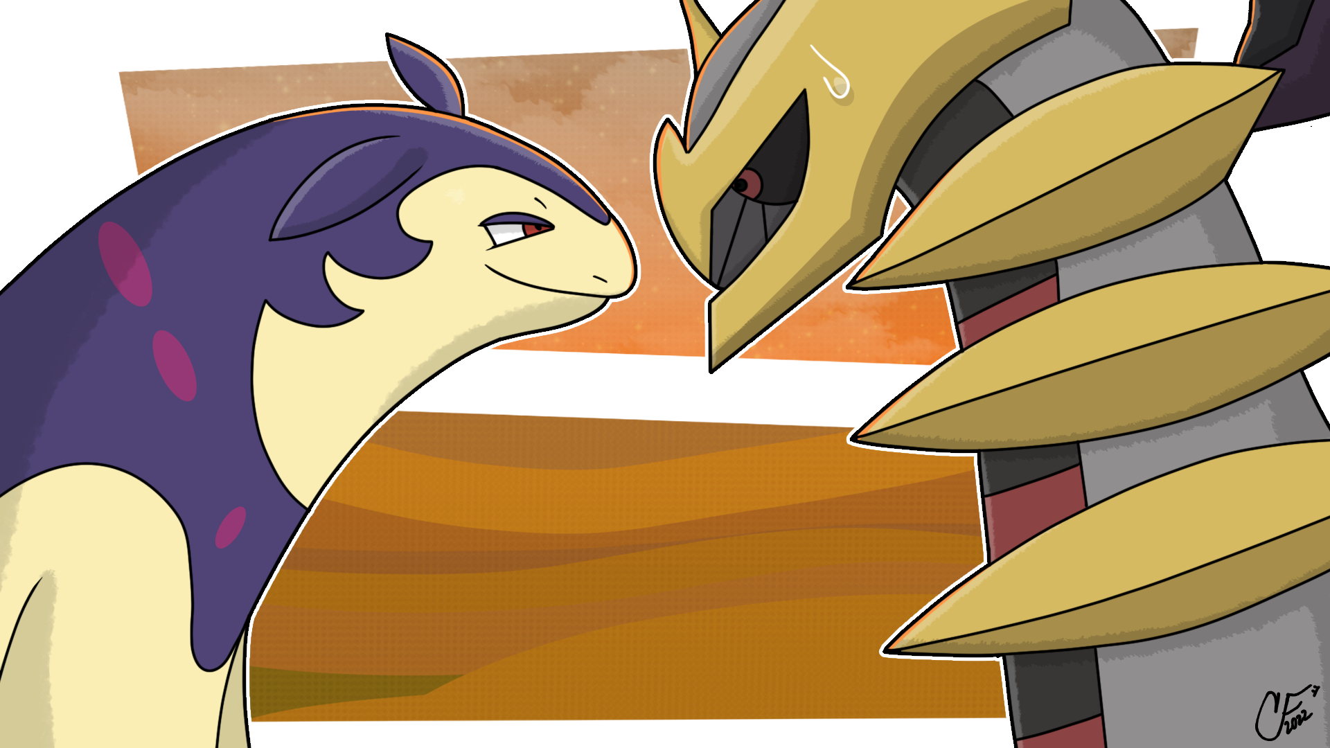 1920x1080 Hisuian Typhlosion and Giratina, Desktop