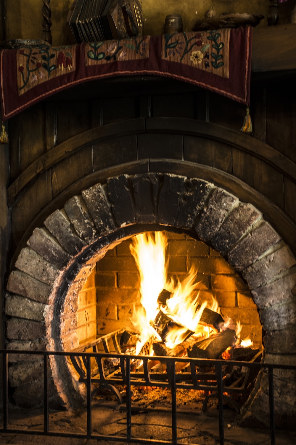 1000x1500 Cozy Fireplace Picture. Download Free, Phone