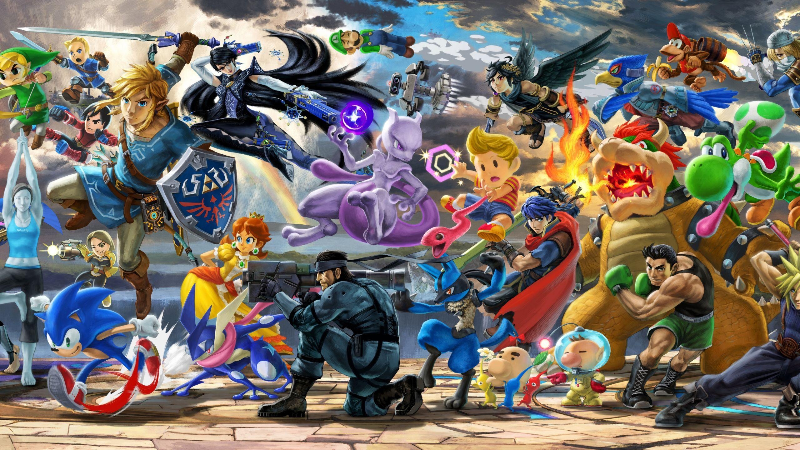 2560x1440 Download  Wallpaper Nintendo Switch, Super Smash Bros, Desktop