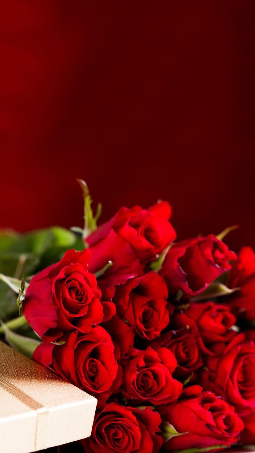 1080x1920 Red Roses Bouquet Valentines Day Gift Android Wallpaper, Phone