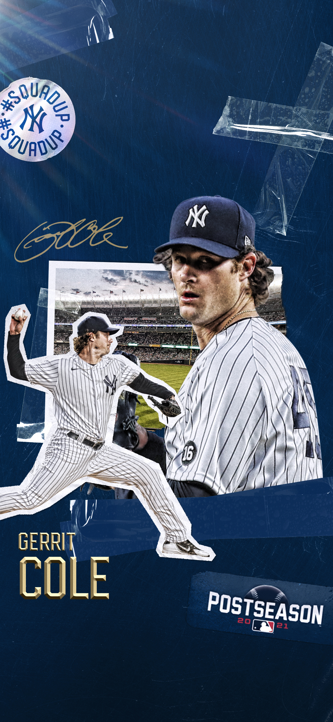 1170x2540 New York Yankees sure you're postseason ready with fresh wallpaper, Phone