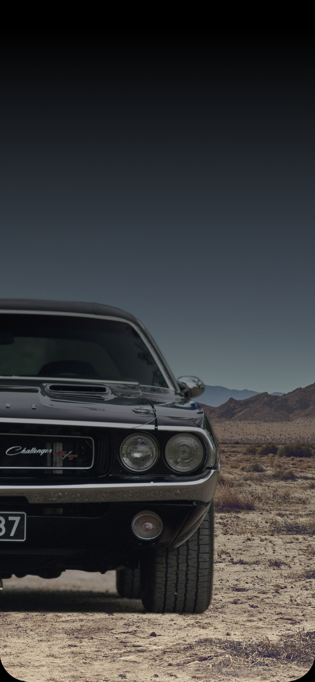 640x1390 70' Challenger R T (688x242): IWallpaper. Dodge Muscle Cars, 70 Challenger, Dodge Challenger, Phone