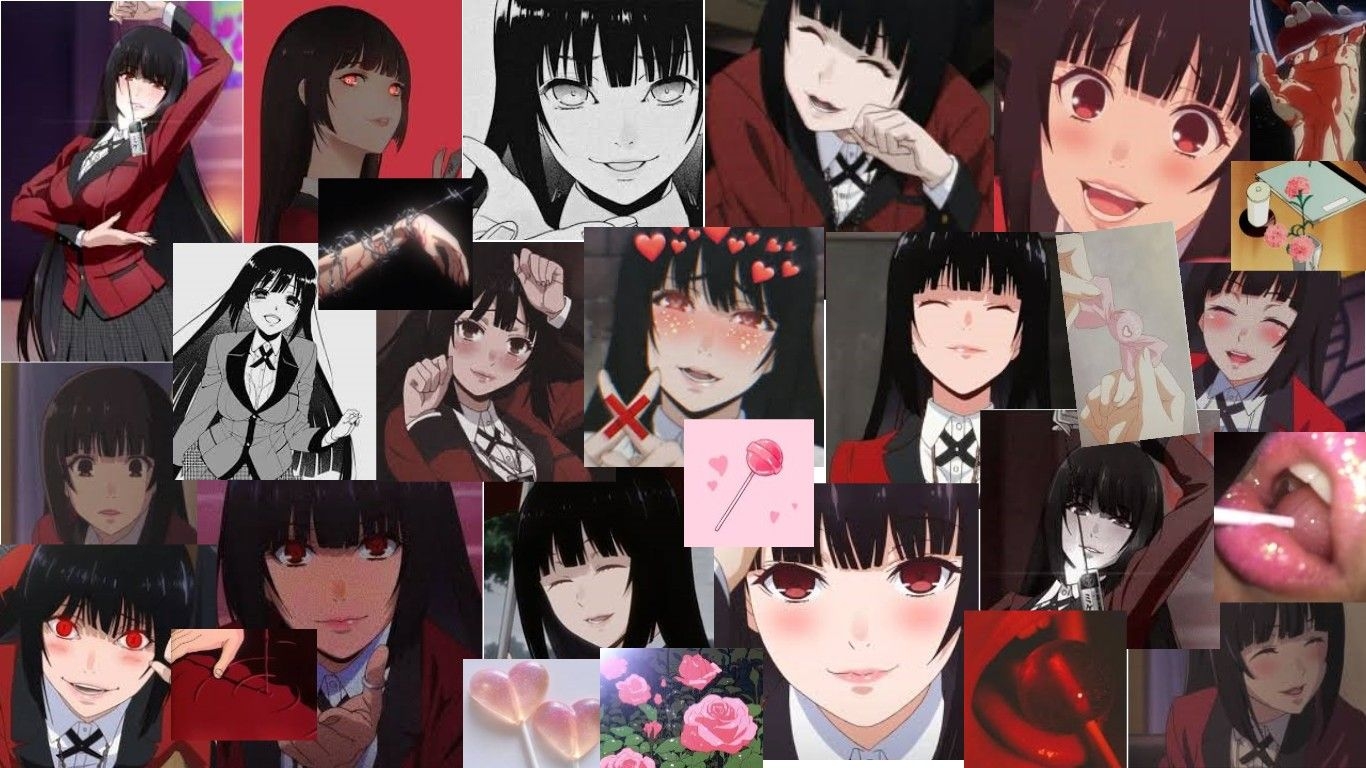 1370x770 Aesthetic Anime Collage Desktop Wallpaper, Desktop