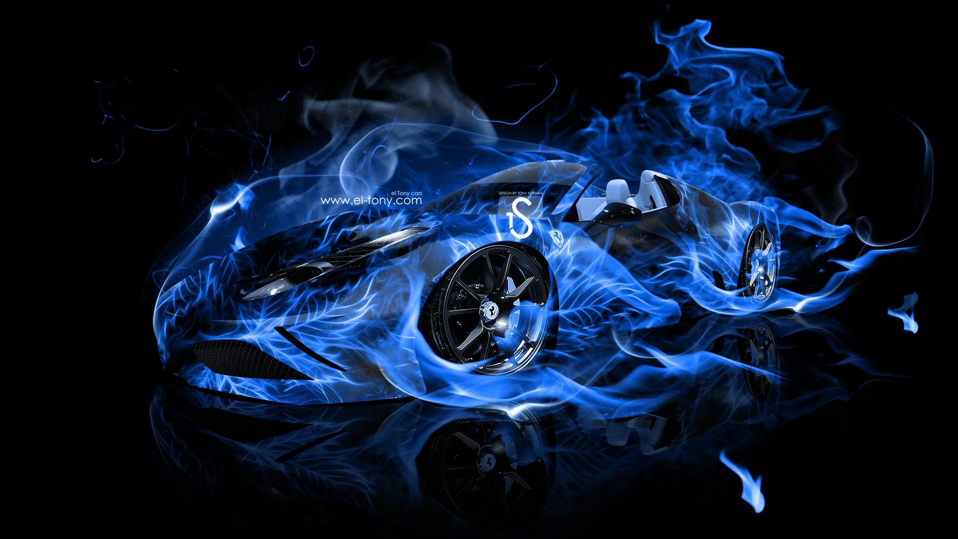 1920x1080 Blue Fire Wallpaper HD, Desktop