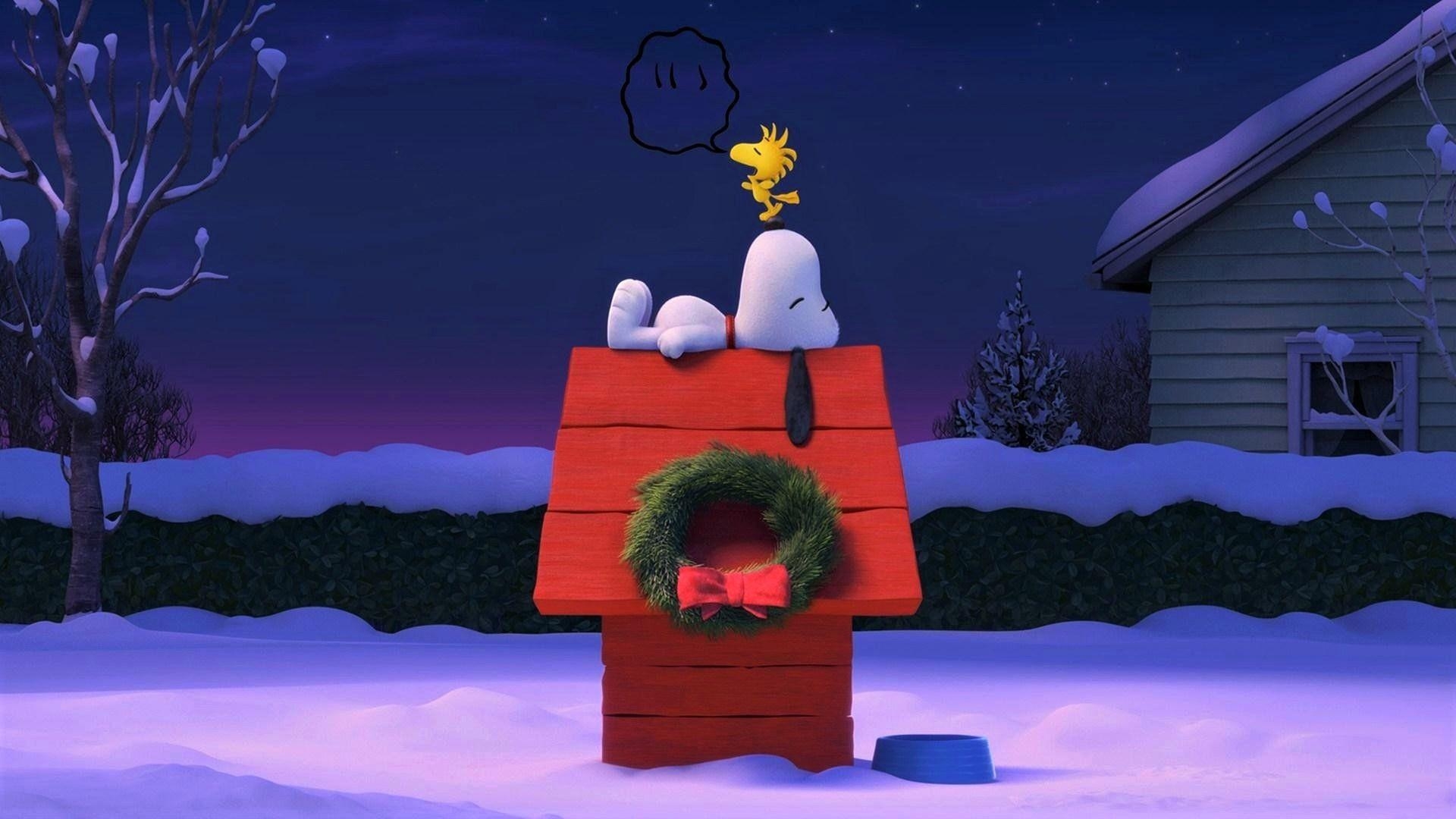 1920x1080 Snoopy at Christmastime HD Wallpaper, Desktop