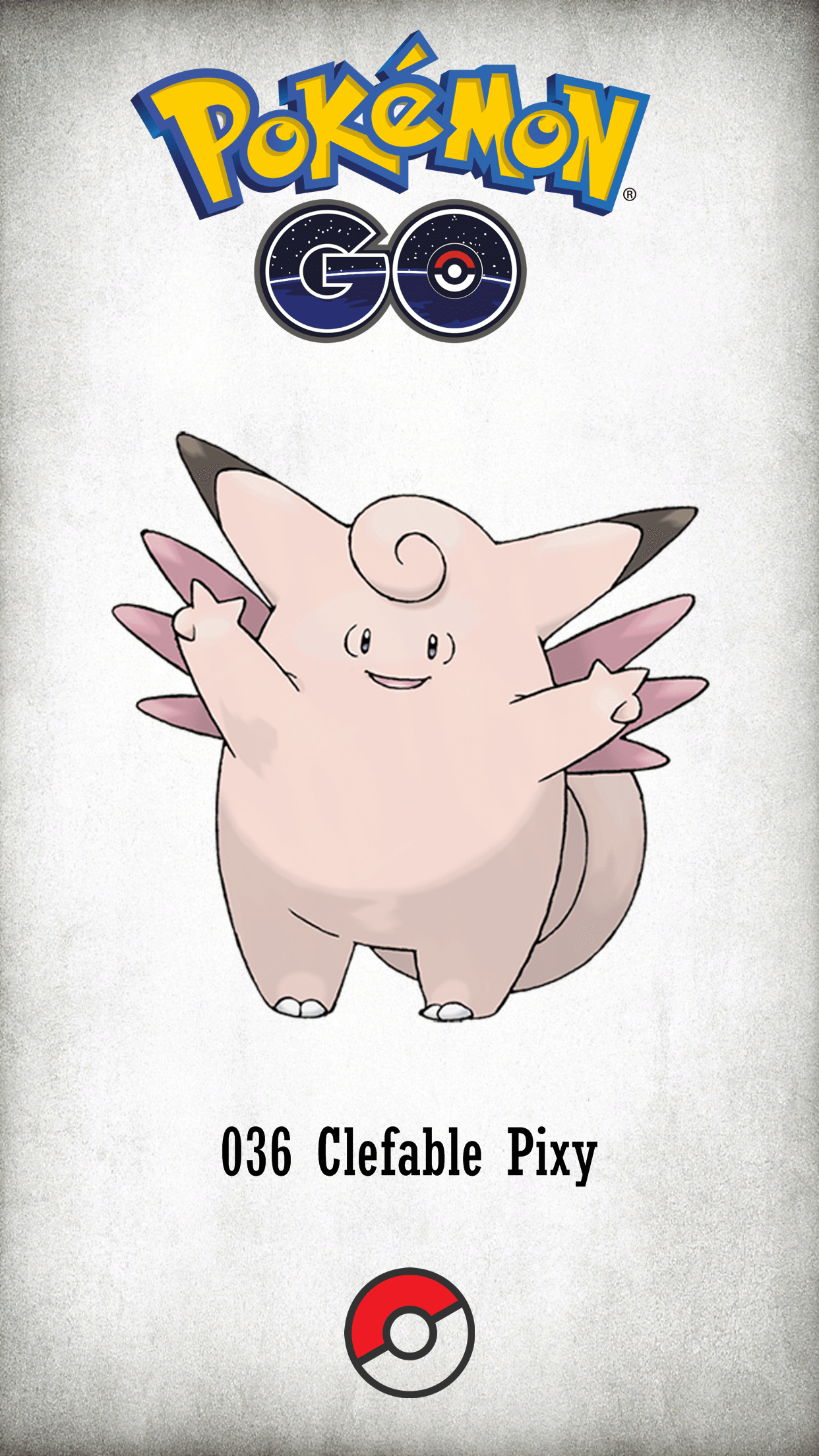 1250x2210 Character Clefable Pixy, Phone