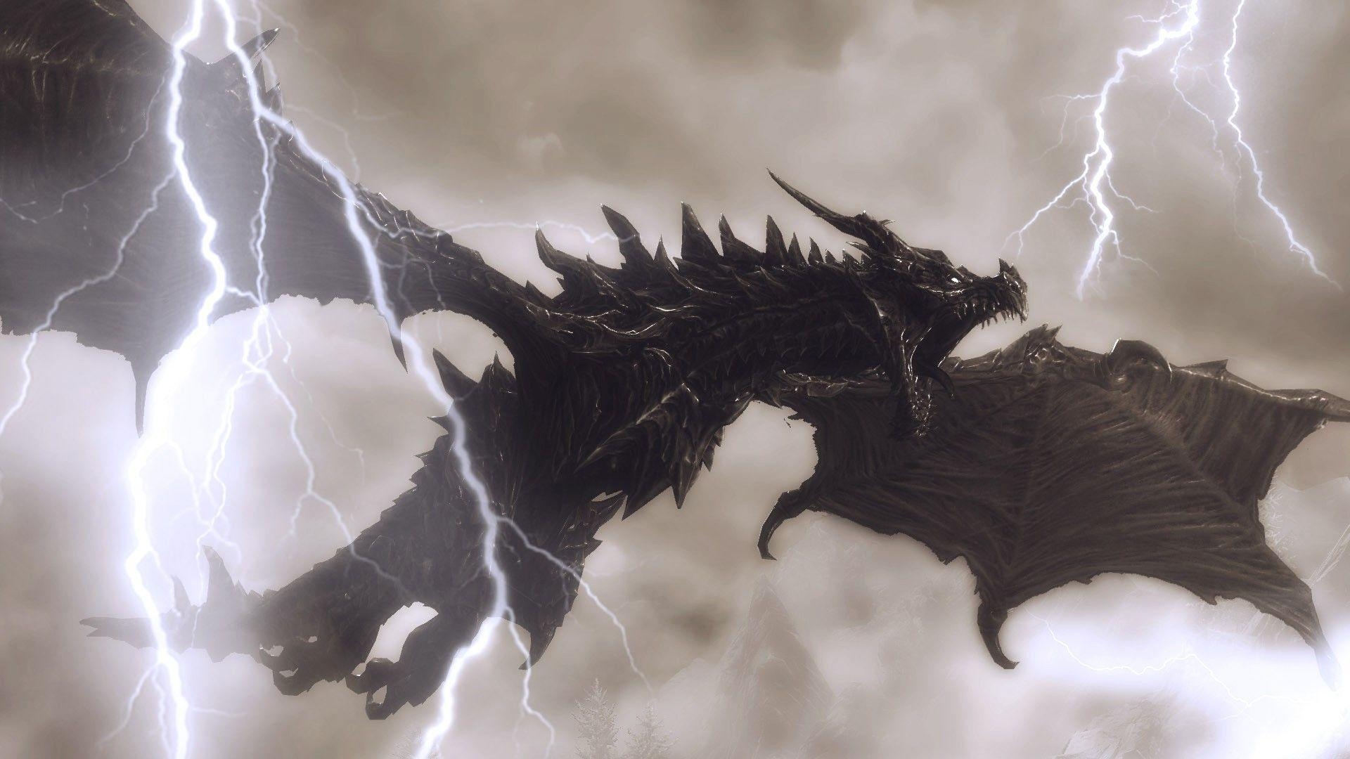 1920x1080 Black Dragon Wallpaper HD, Desktop