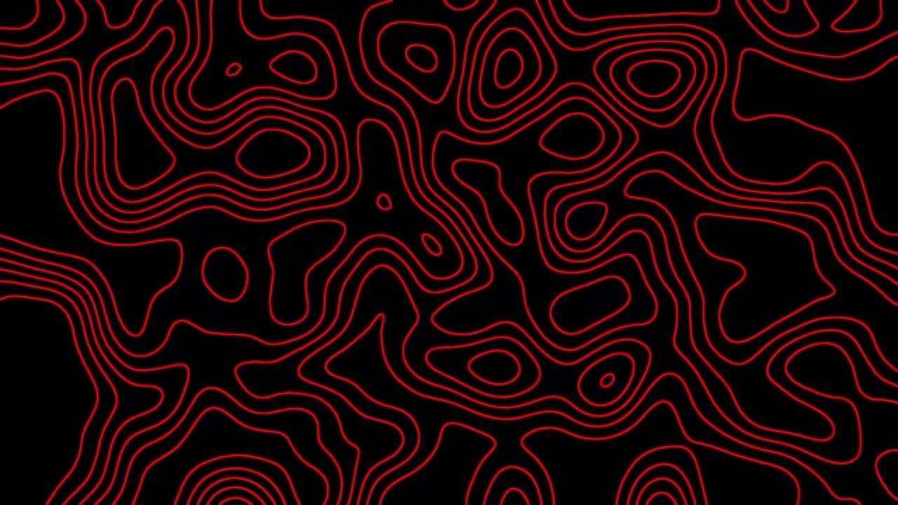 1280x720 Red Topographic Motion Background, Desktop